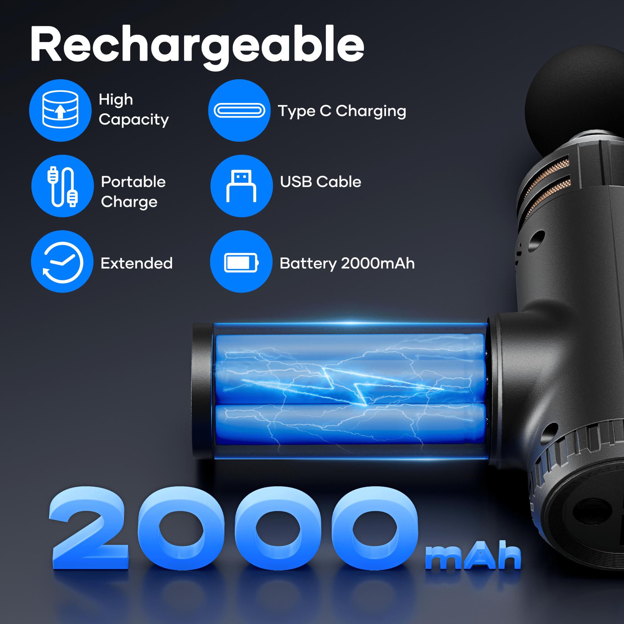 NAIPO NPMGUN - K5 Massage Gun - NAIPO