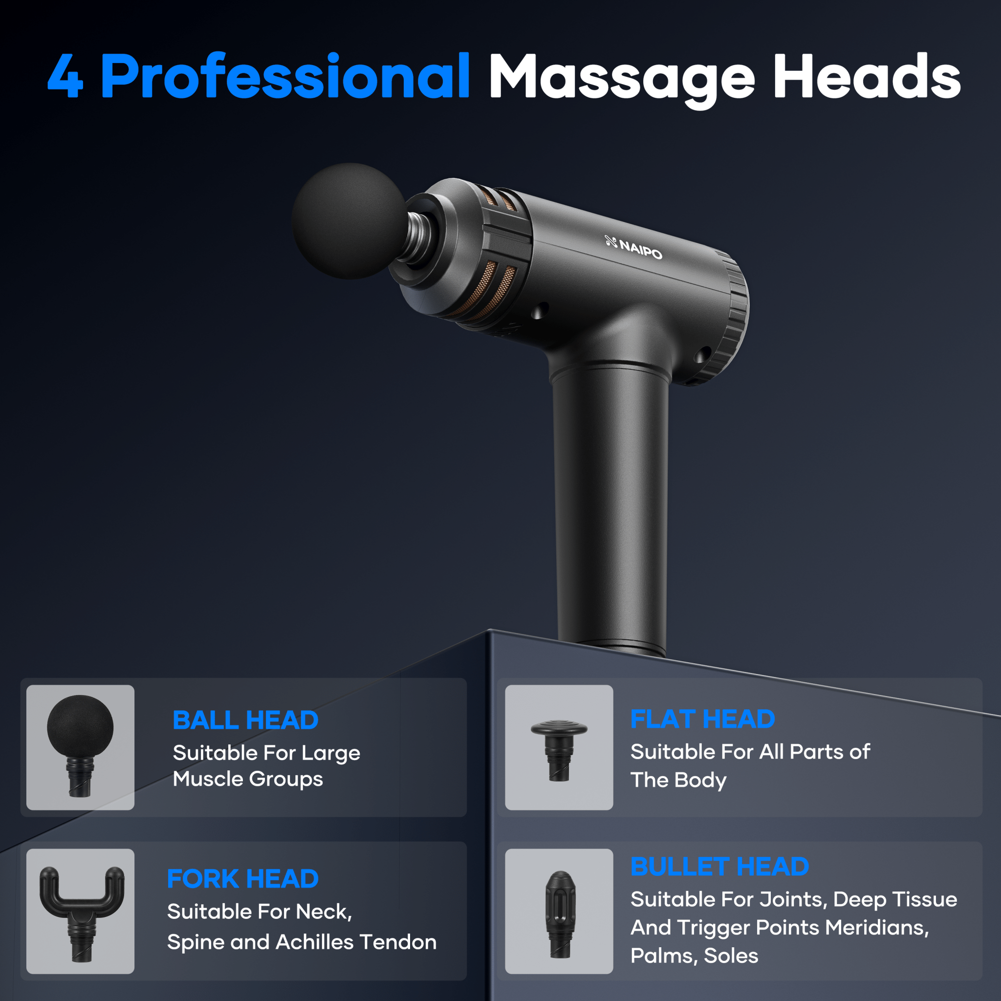 NAIPO NPMGUN - K5 Massage Gun - NAIPO