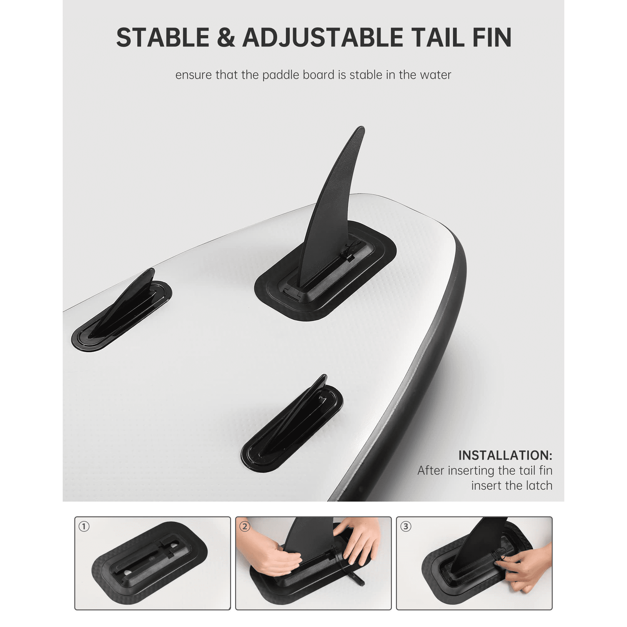 Naipo Paddle Board Inflatable 6in hick Board with Accessories with Fast Pumping for Adults - NAIPO