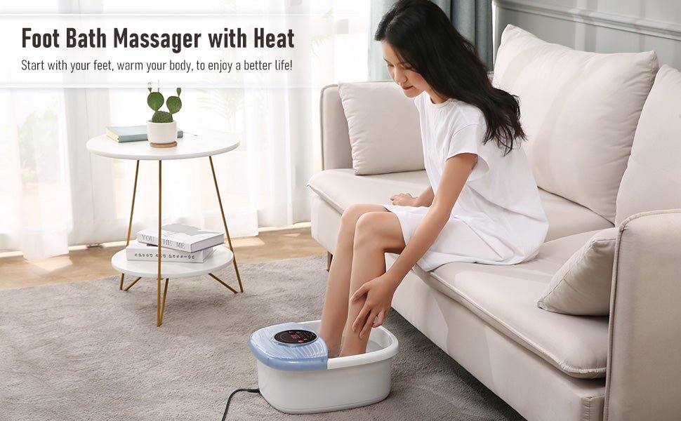 NAIPO XKAM - SPA18 Heated Bubble Foot Spa with Rollers - NAIPO