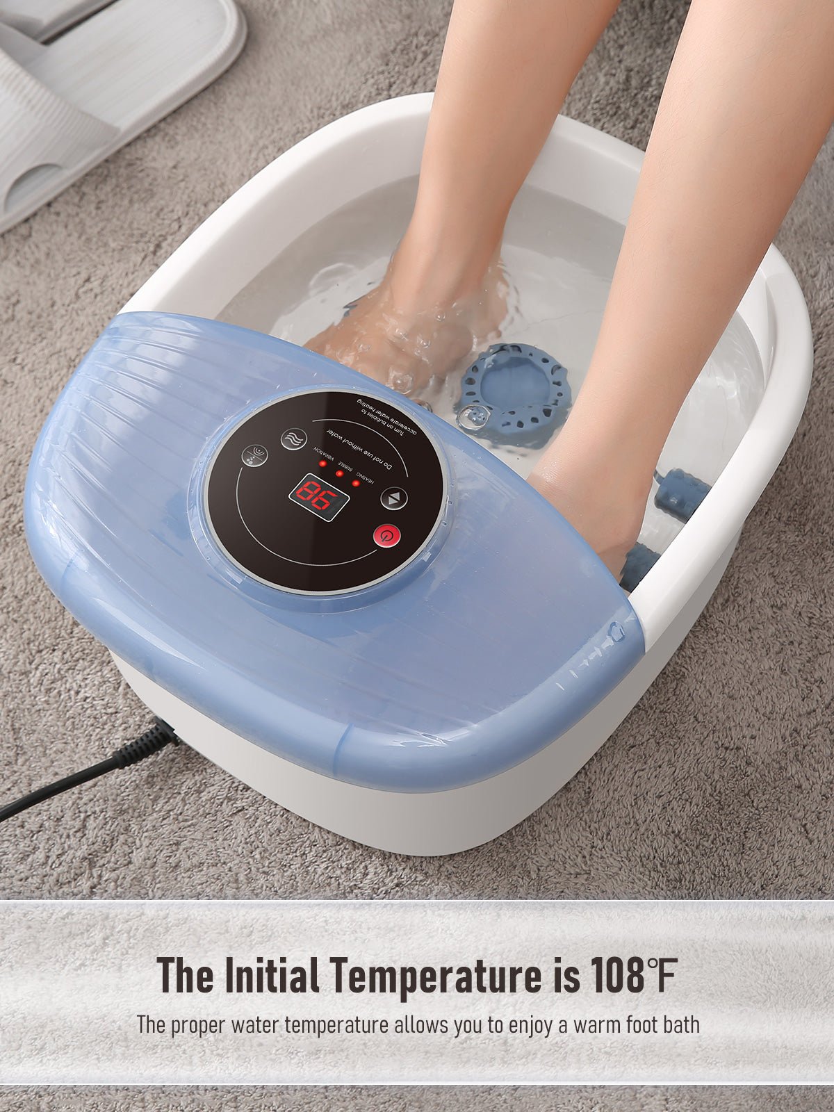 NAIPO XKAM - SPA18 Heated Bubble Foot Spa with Rollers - NAIPO