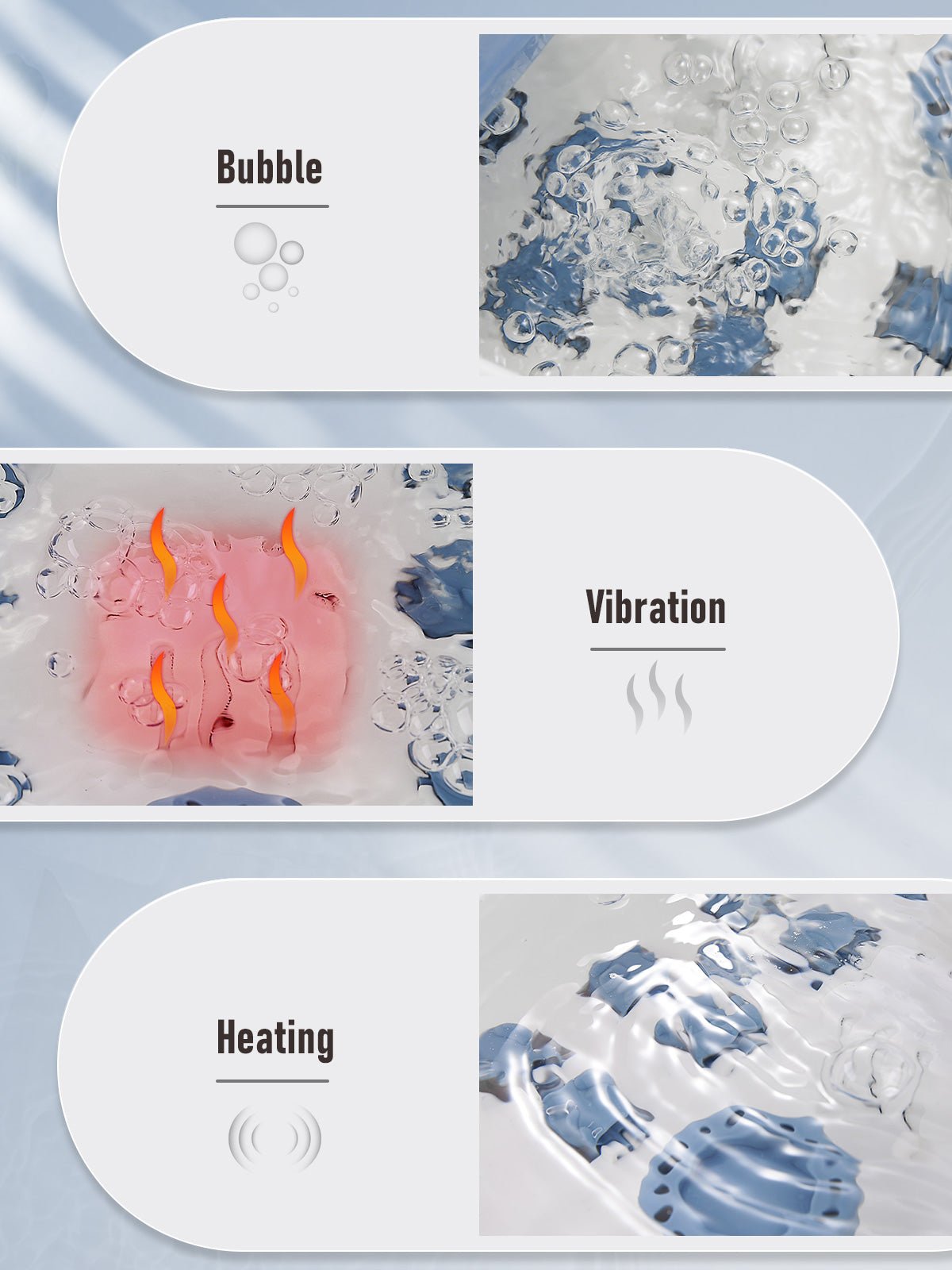 NAIPO XKAM - SPA18 Heated Bubble Foot Spa with Rollers - NAIPO