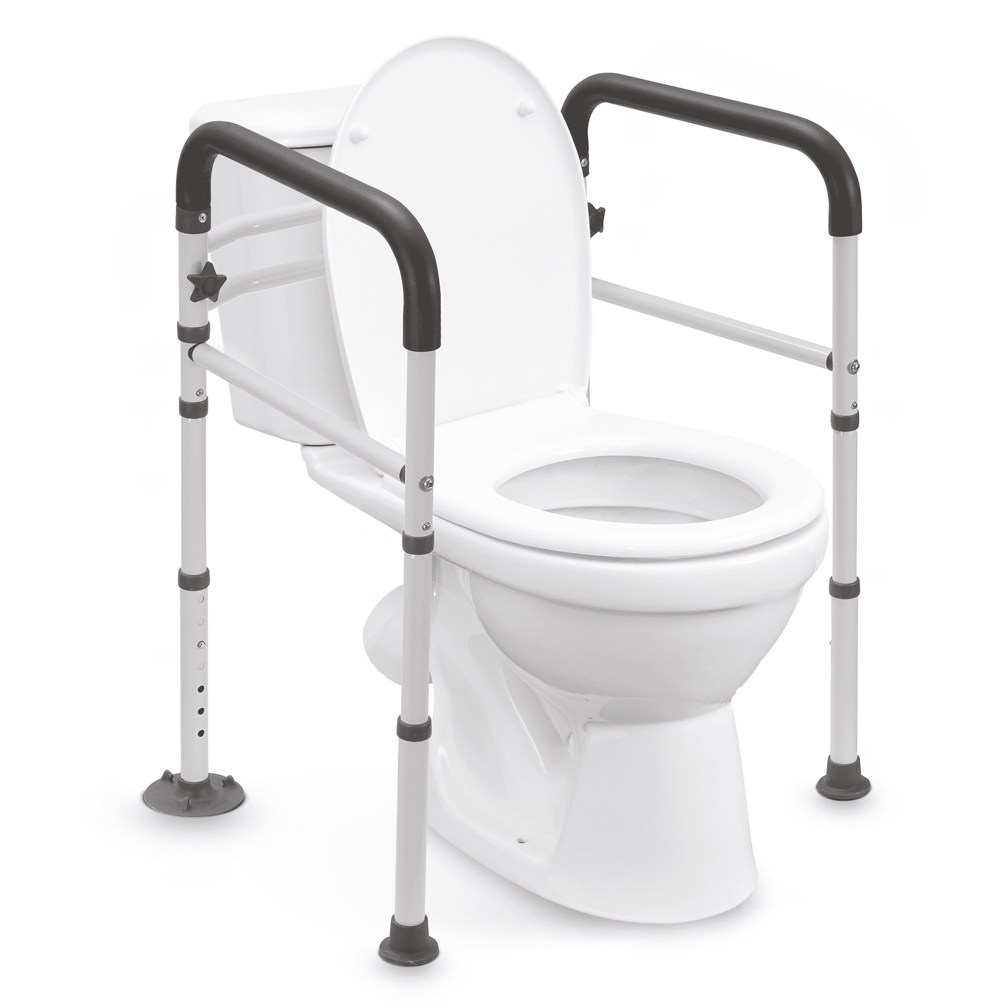 oilet Safety Rails, Adjustable Detachable Toilet Safety Frame with Handles for Elderly, Seniors, Handicap - NAIPO