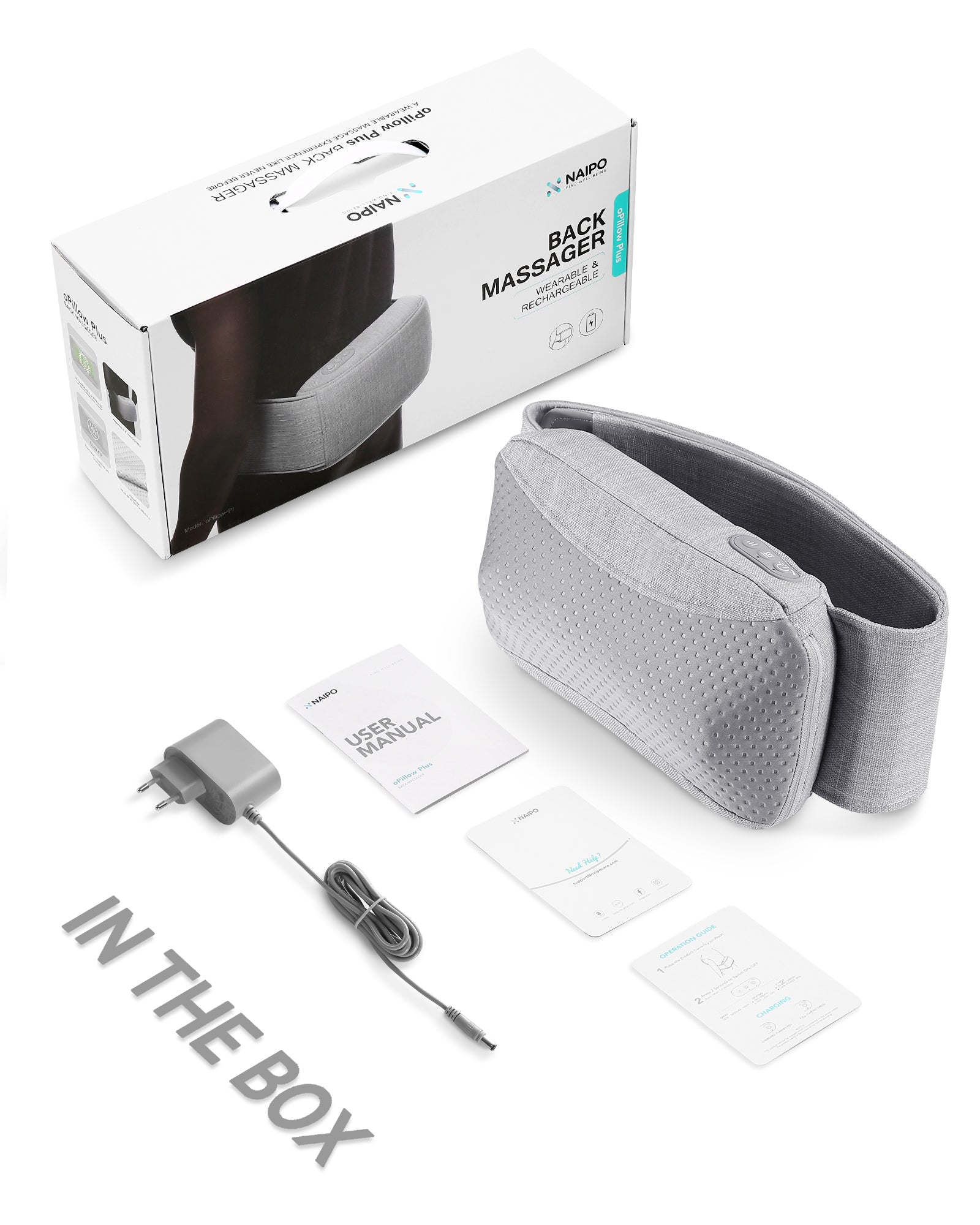 oPillow - P1 Plus Back Massager - NAIPO