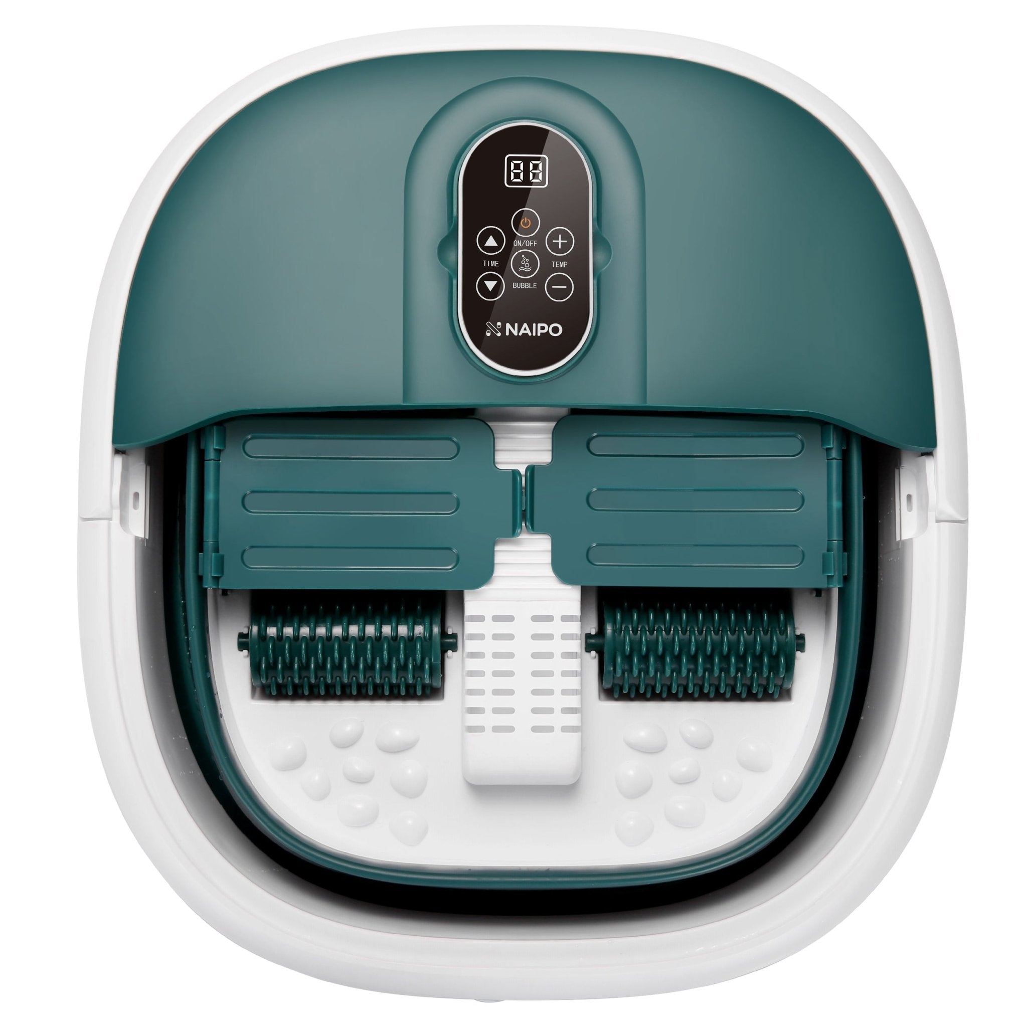 Collapsible Foot Spa with Massage Rollers, Heat, and Bubbles - NAIPO