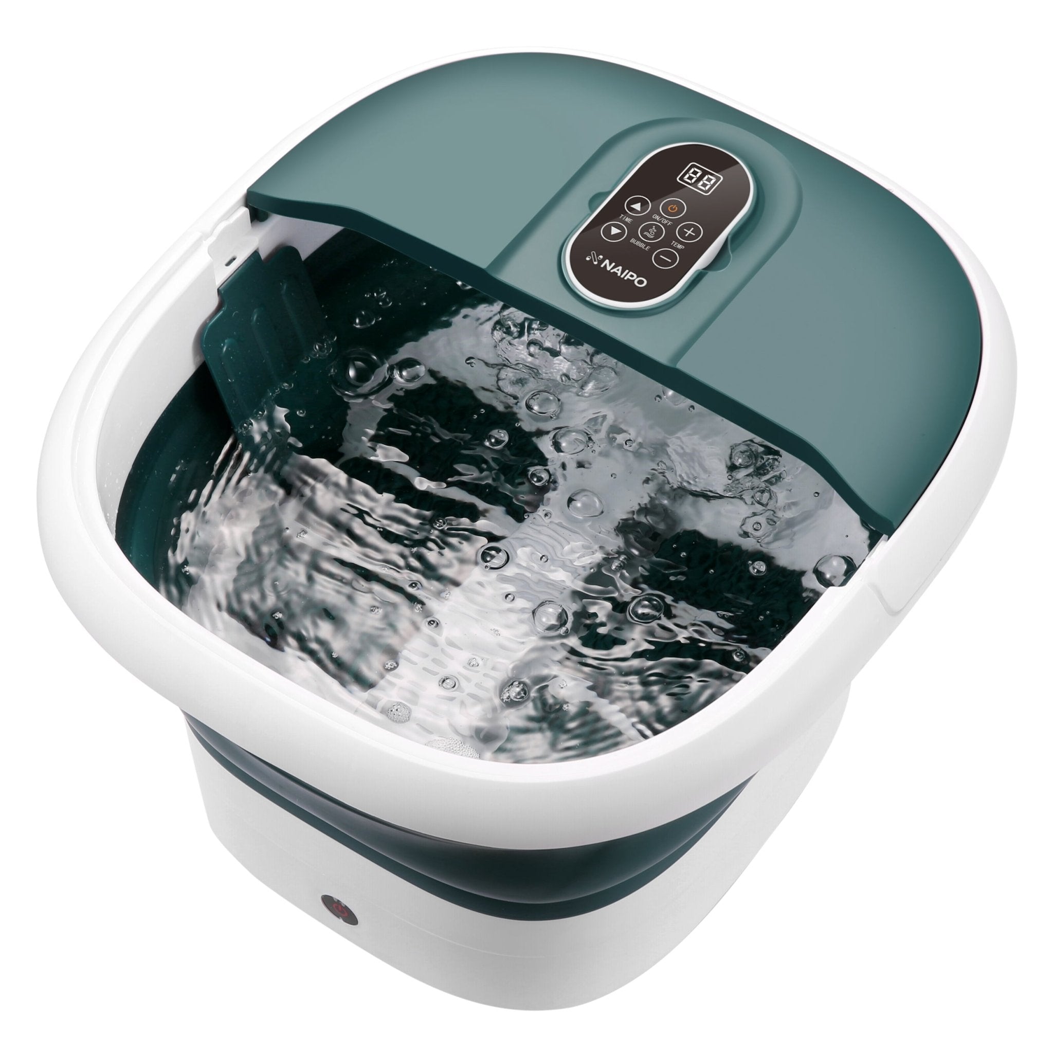 Collapsible Foot Spa with Massage Rollers, Heat, and Bubbles - NAIPO