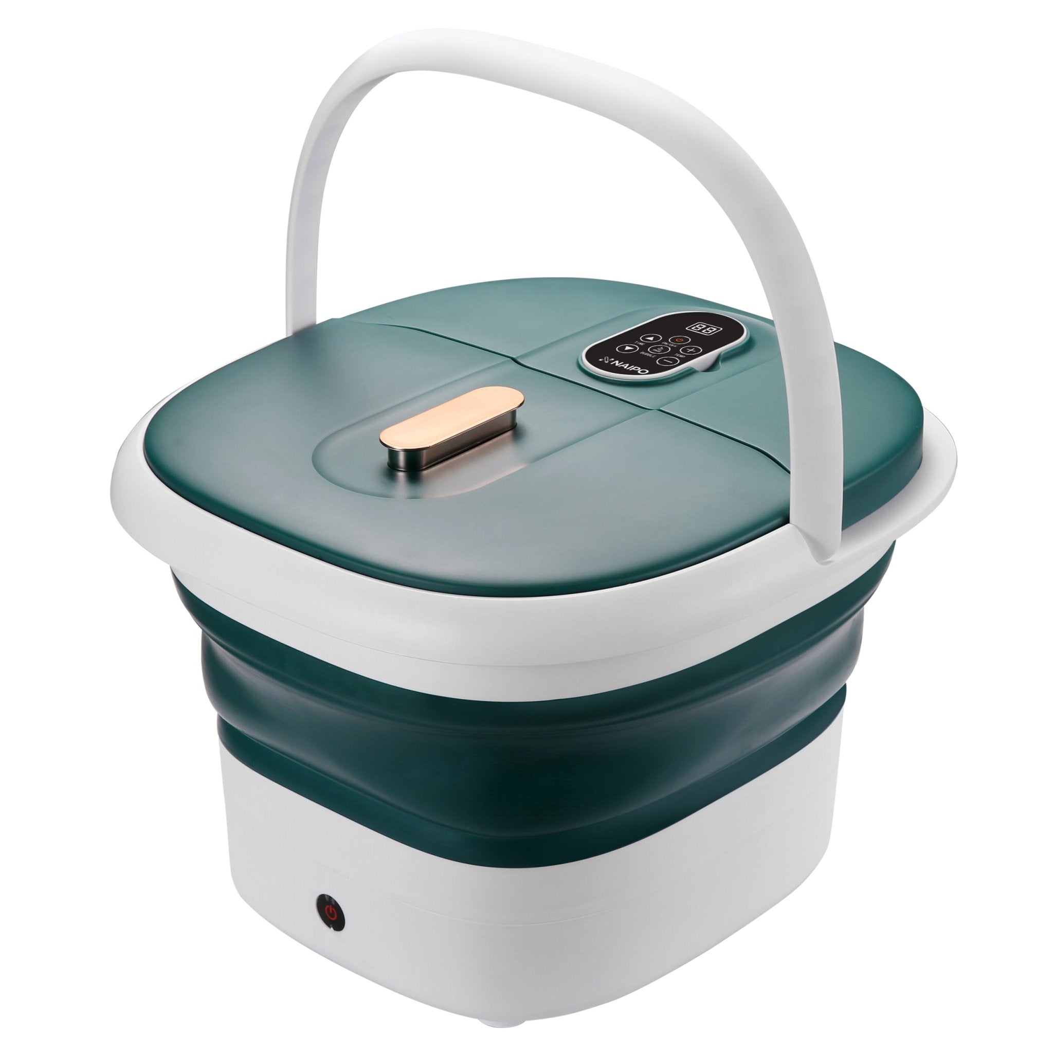 Collapsible Foot Spa with Massage Rollers, Heat, and Bubbles - NAIPO