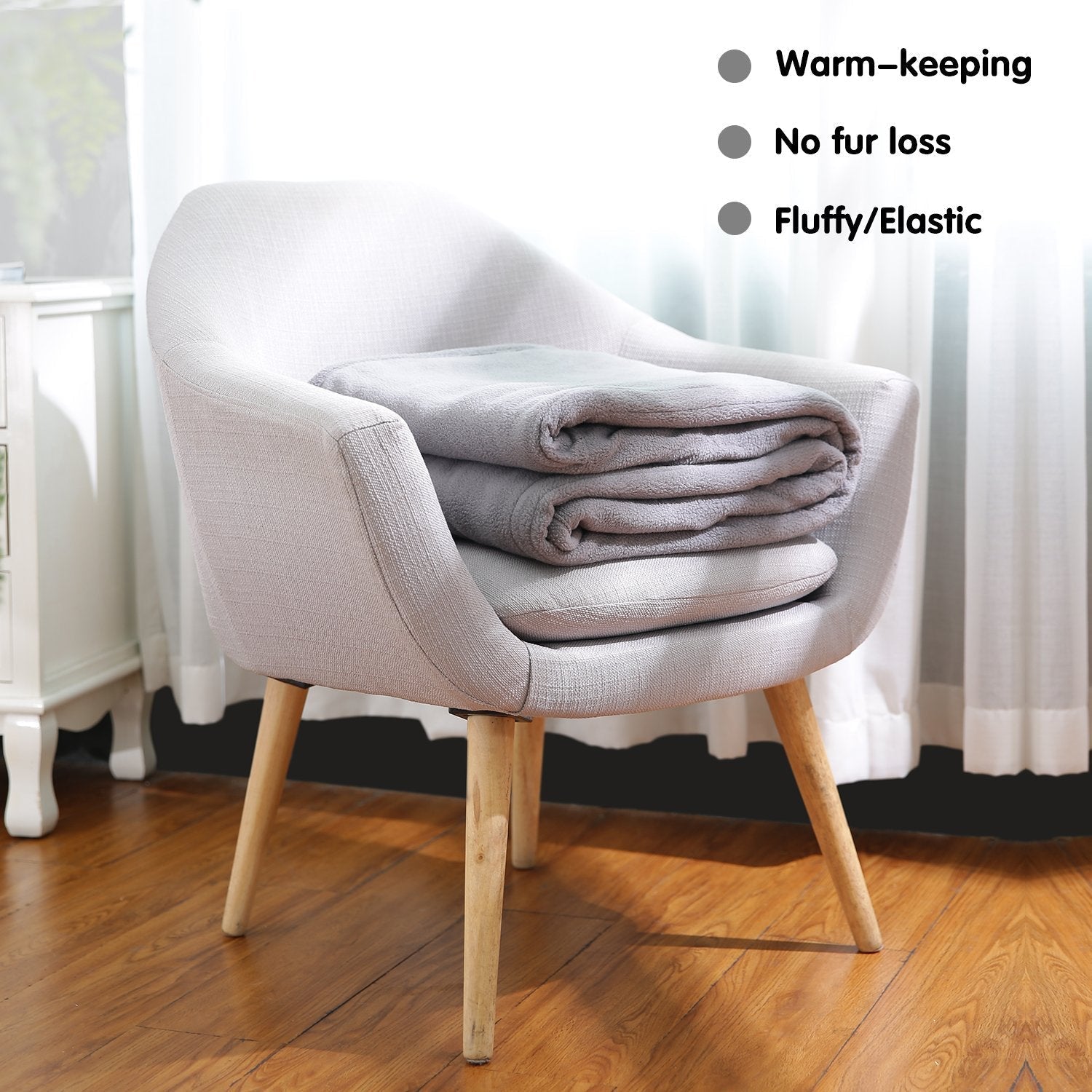 Electric Heated Blanket Twin Size 62'' x 84'' Polar Fleece Full Body Warming Premium Microfiber Sofa Blankets with Auto-Off 4 Temperature Settings Overheating Protection--Wholesale--US - NAIPO