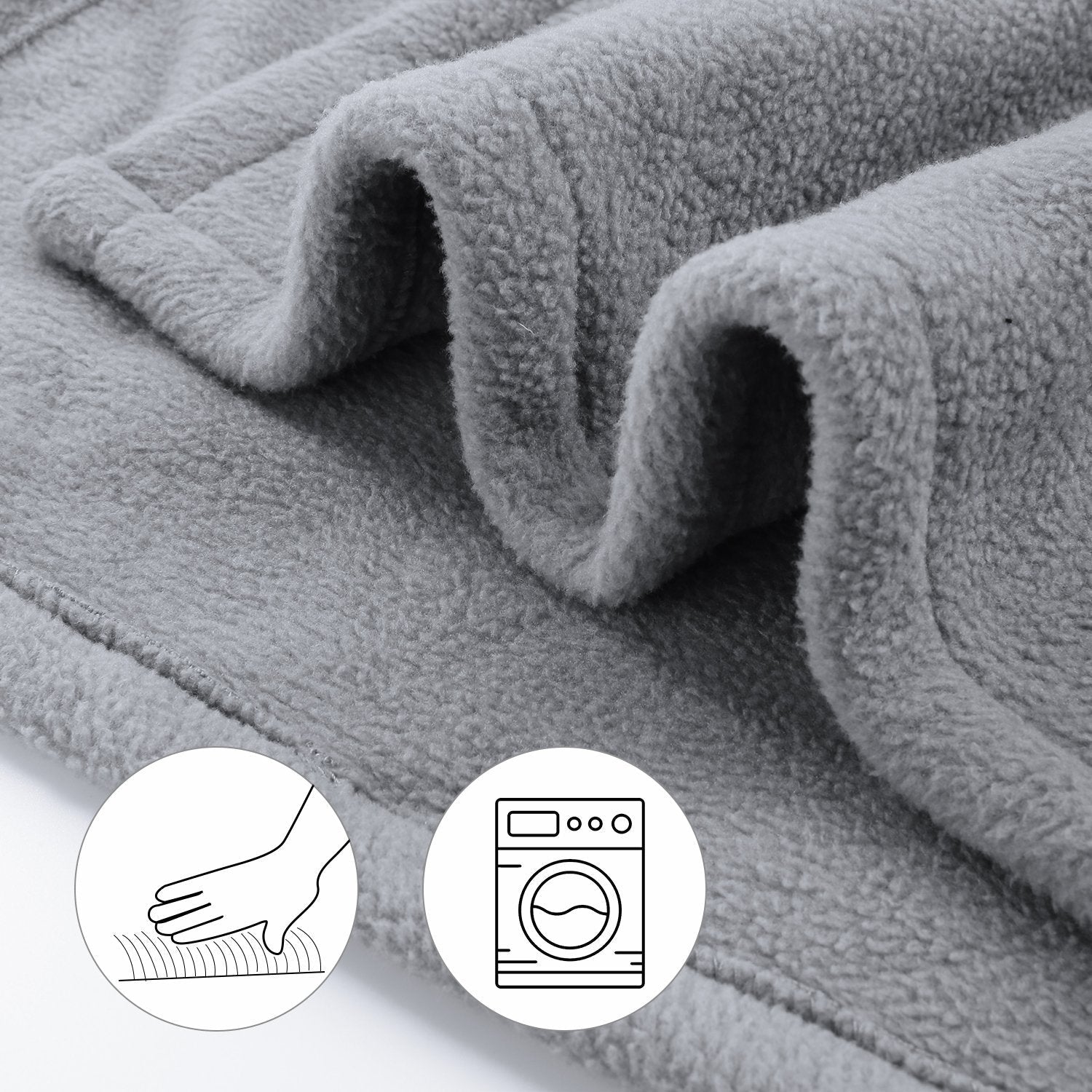 Electric Heated Blanket Twin Size 62'' x 84'' Polar Fleece Full Body Warming Premium Microfiber Sofa Blankets with Auto-Off 4 Temperature Settings Overheating Protection--Wholesale--US - NAIPO