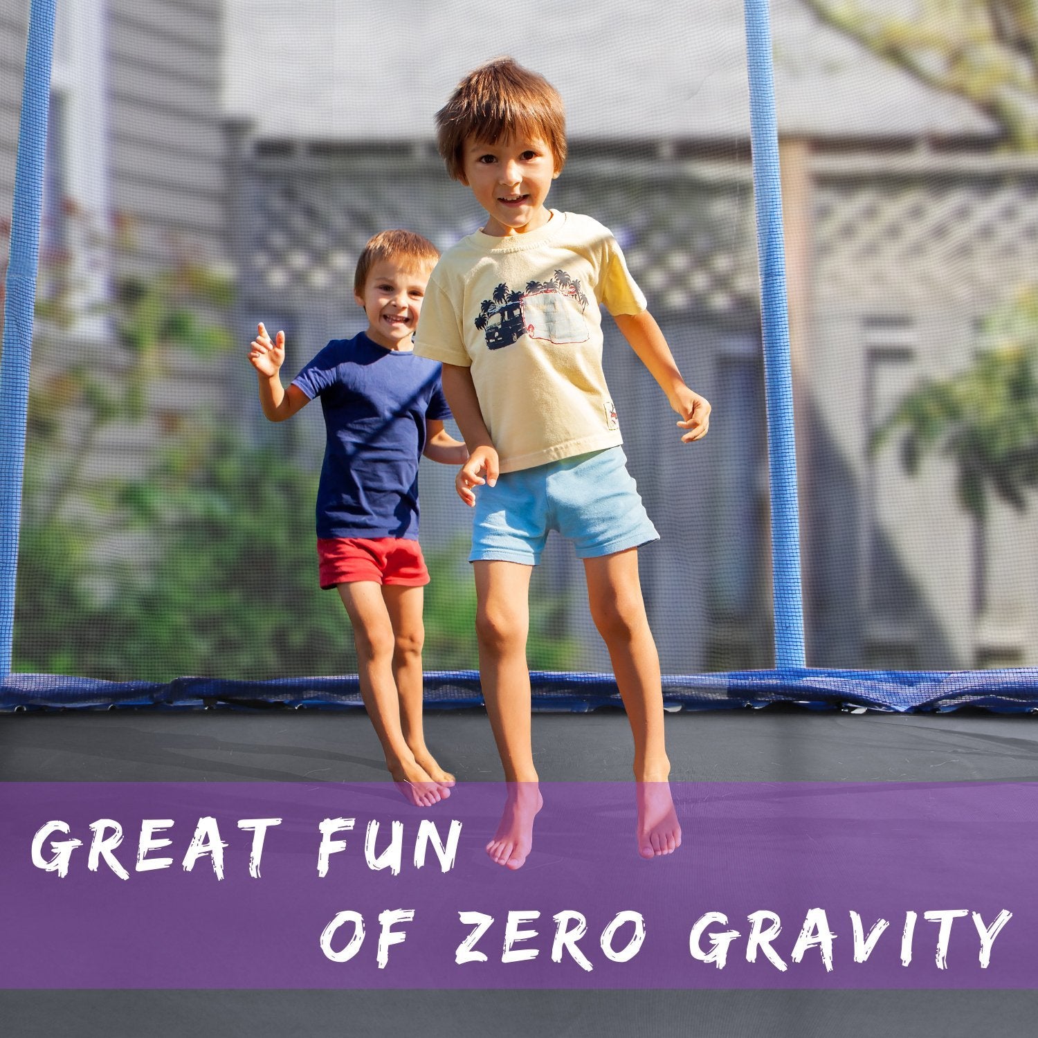 MaxKare 10 FT Trampoline with Safety Enclosure and Ladder - Recreation Trampoline for Kids or Adults Combo Bounce in Outdoor & Backyards. - NAIPO