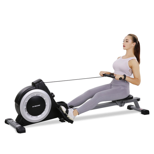 Maxkare magnetic rowing machine folding exercise rower best sale