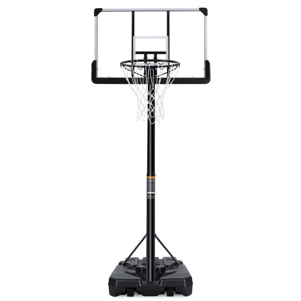 WIN.MAX Adjustable Basketball Hoop Outdoor 3-10FT - 29-44 Inch Backboard For Kids, Toddlers, Adults - Pool & Driveway Goal