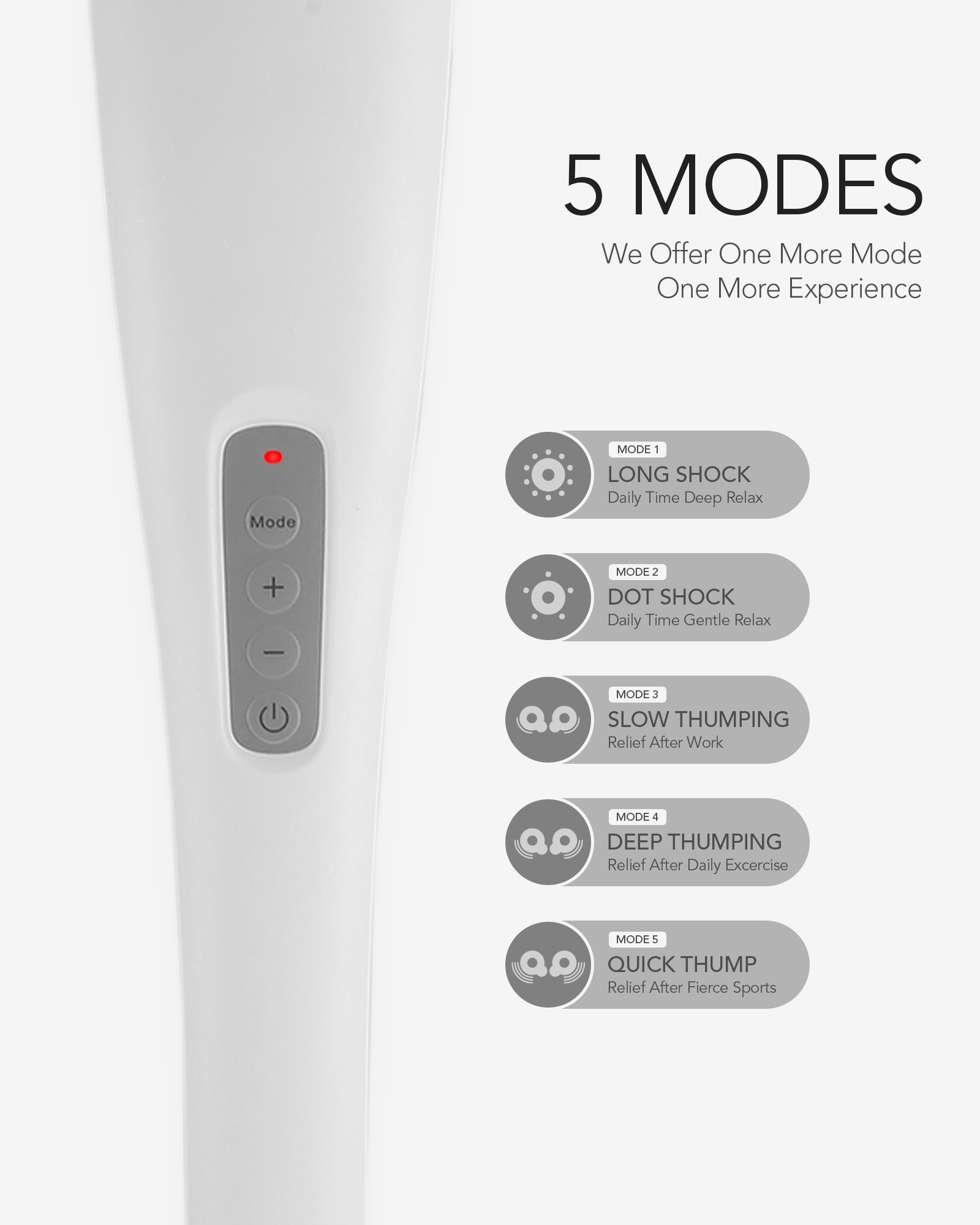 Naipo Cordless Percussion Massager with Multi-Speed Vibration--Homespa - NAIPO