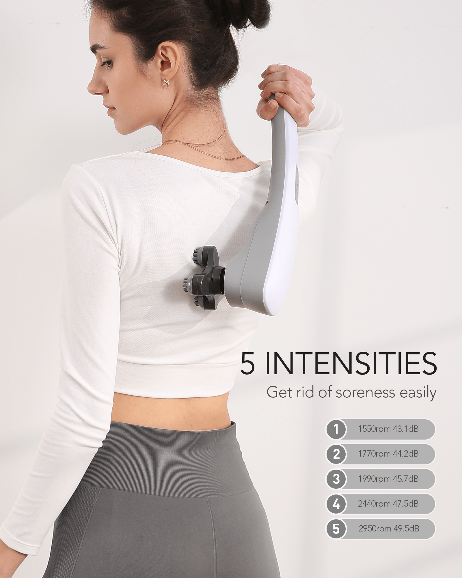 Naipo Cordless Percussion Massager with Multi-Speed Vibration--Homespa - NAIPO