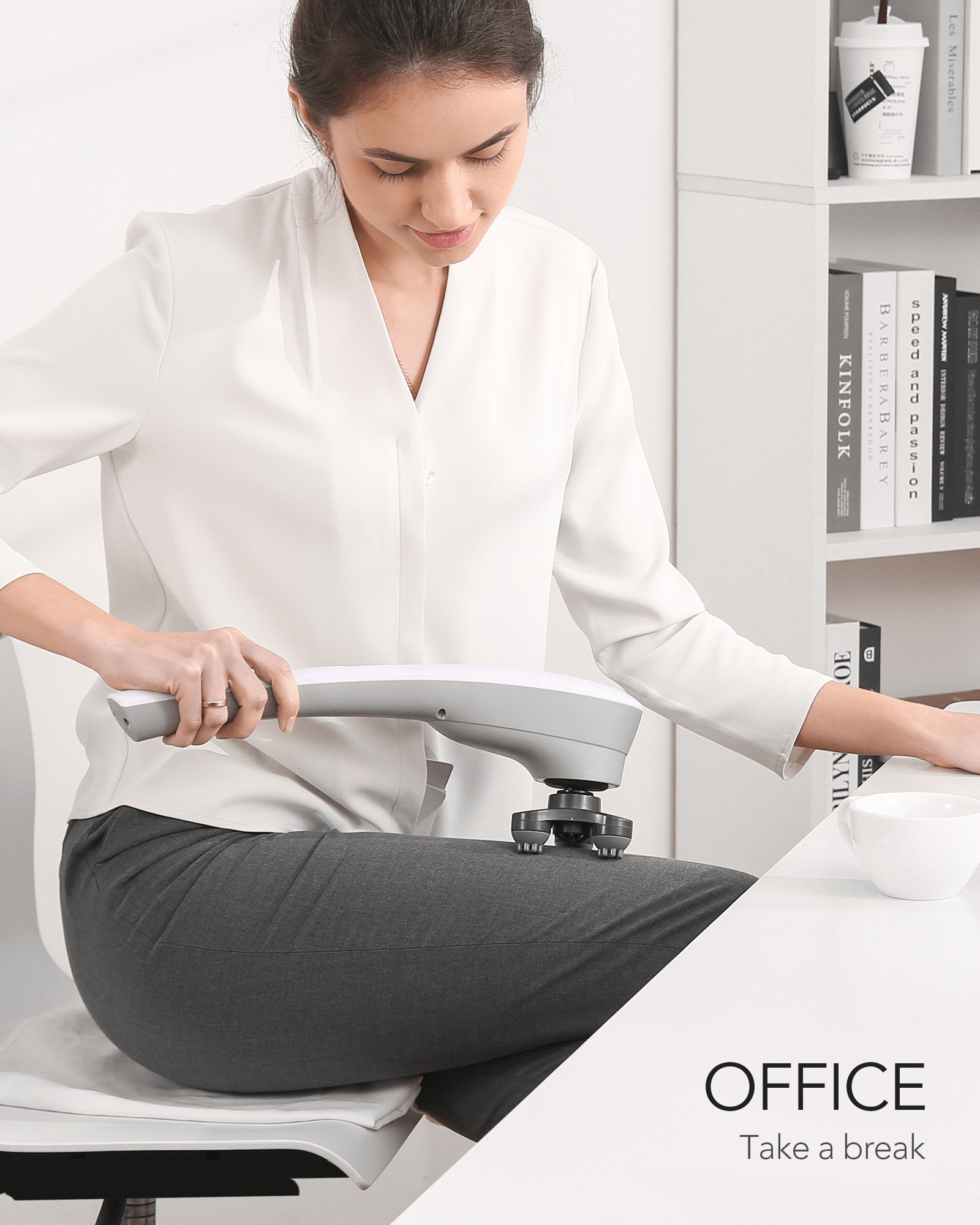 Naipo Cordless Percussion Massager with Multi-Speed Vibration--Homespa - NAIPO
