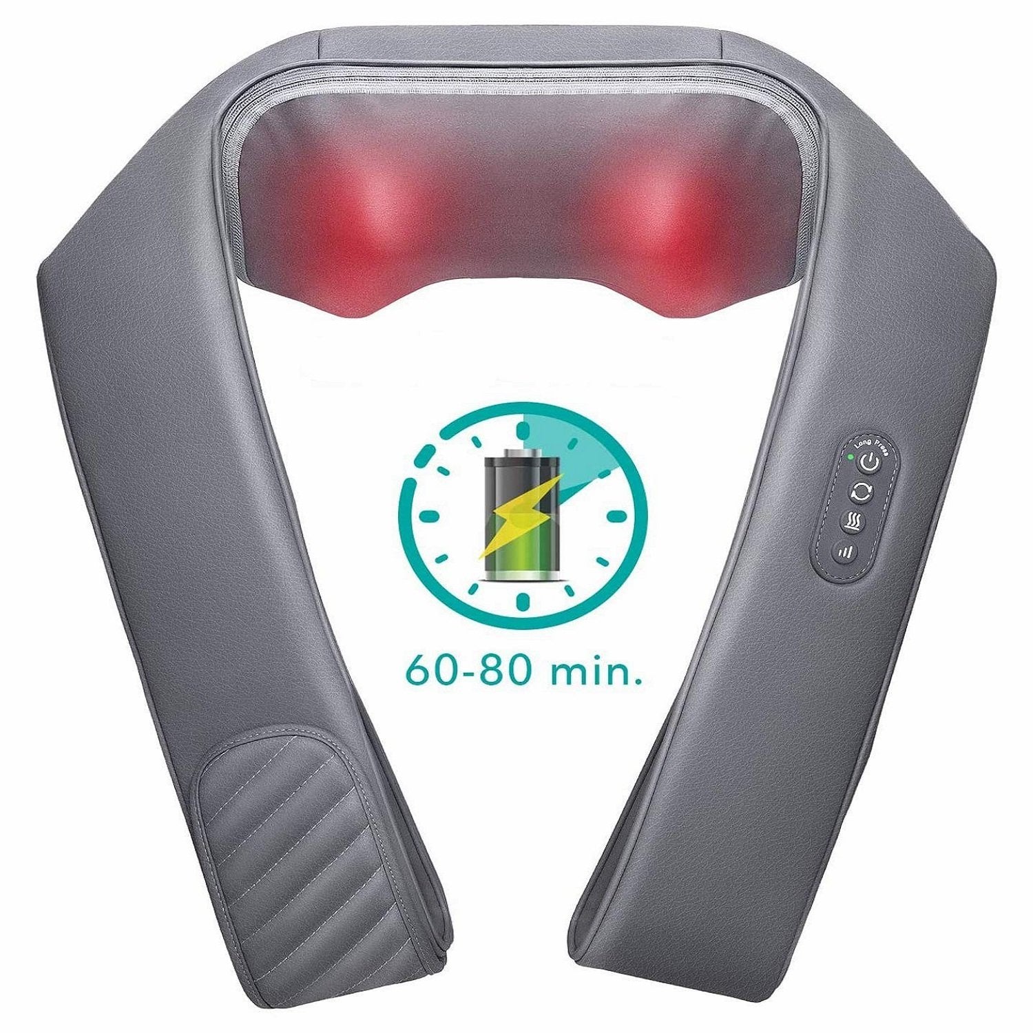 Naipo Cordless Rechargeable Neck Shoulder Massager, Shiatsu Massage - NAIPO