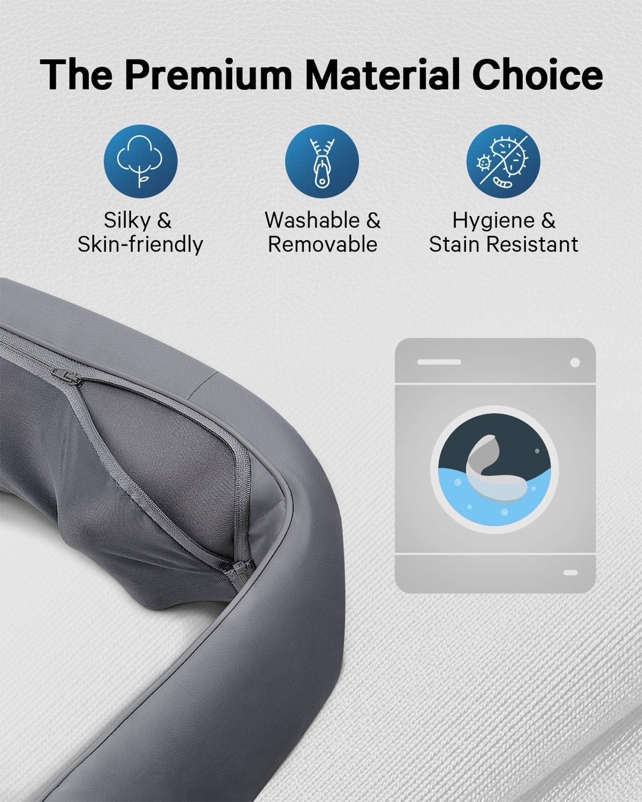 Naipo Cordless Rechargeable Neck Shoulder Massager, Shiatsu Massage - NAIPO