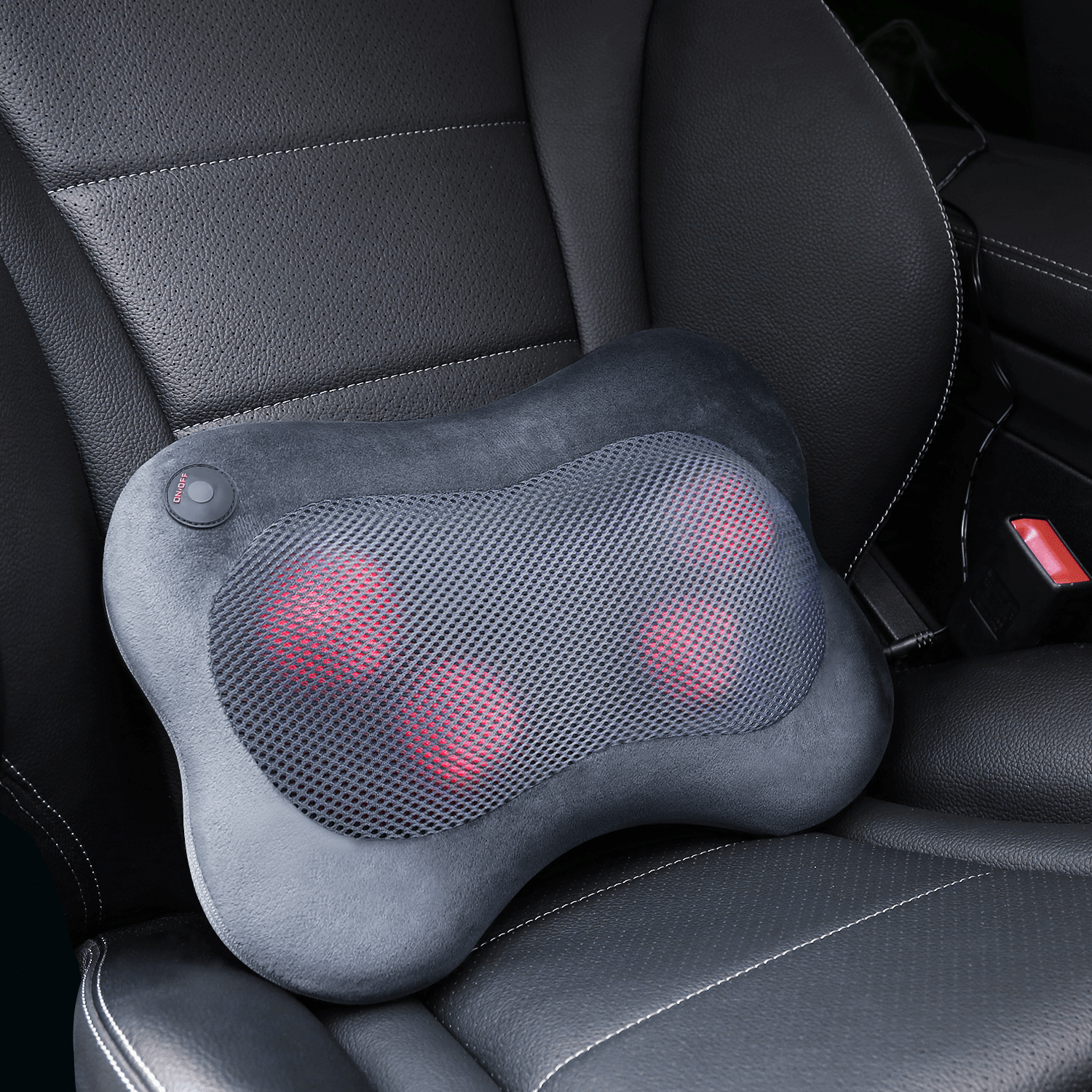 Naipo MGP - 129M Back and Neck Massage Pillow with Ultra - soft Plush Fabric - NAIPO