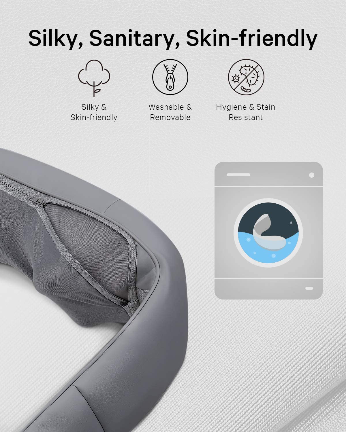 Naipo Neck Back Massager with Adjustable Heat and Straps for Neck and Back, Shoulder, Foot and Legs (Deep Gray)--Wholesale--US - NAIPO