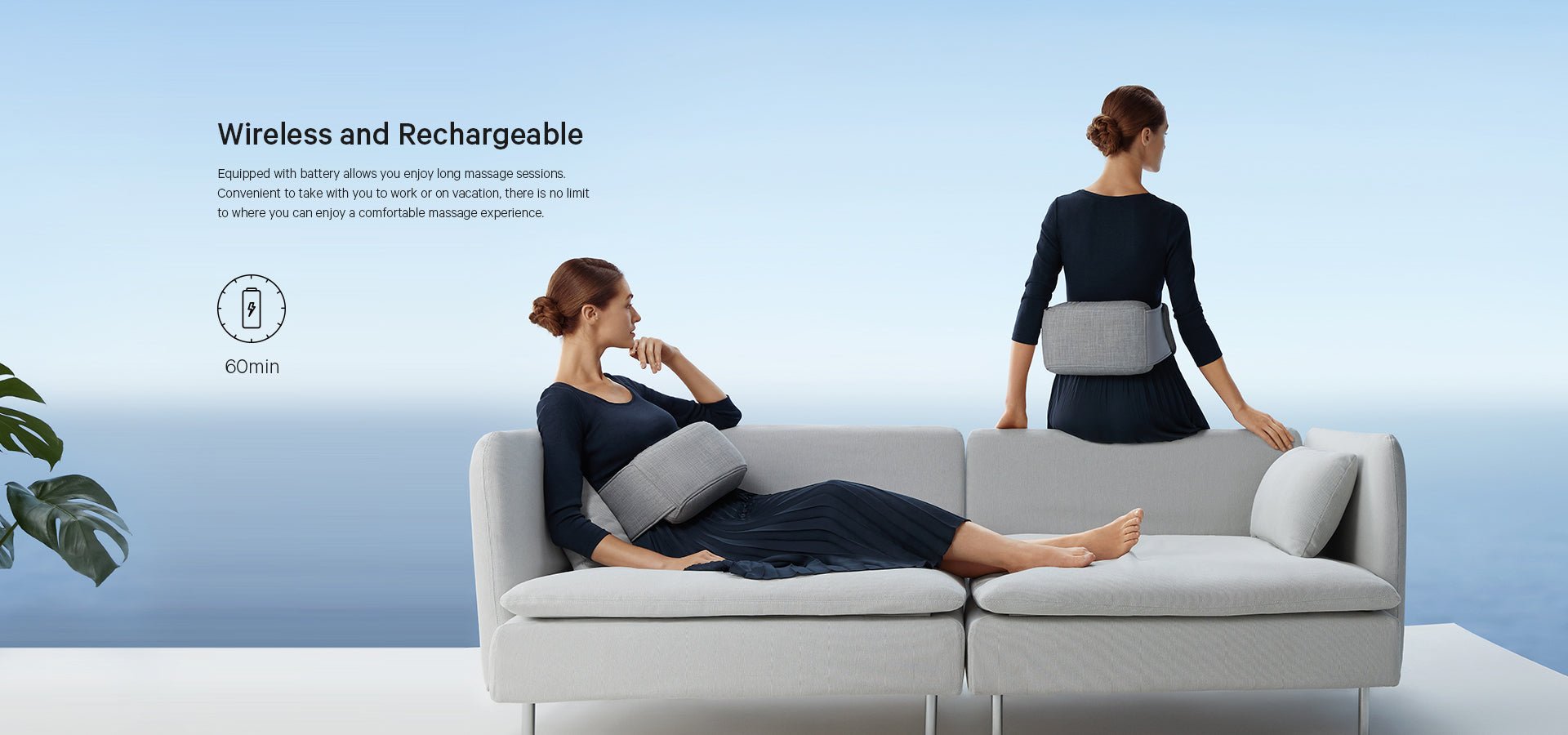Naipo Shiatsu Rechargeable Pillow Massager - NAIPO