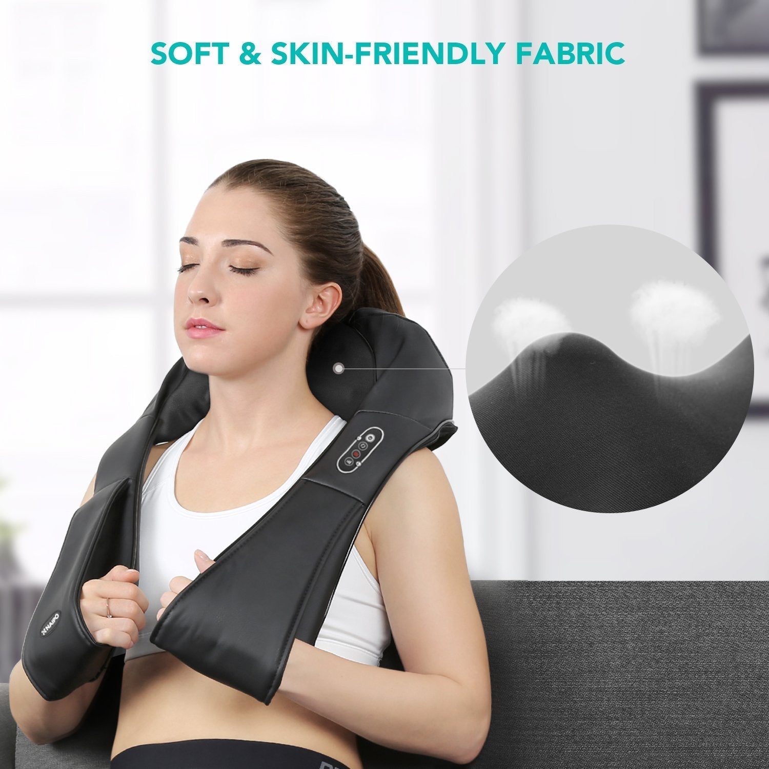 Naipo Shoulder & Neck Massager with Shiatsu Kneading Massage and Heat--Wholesale--US - NAIPO