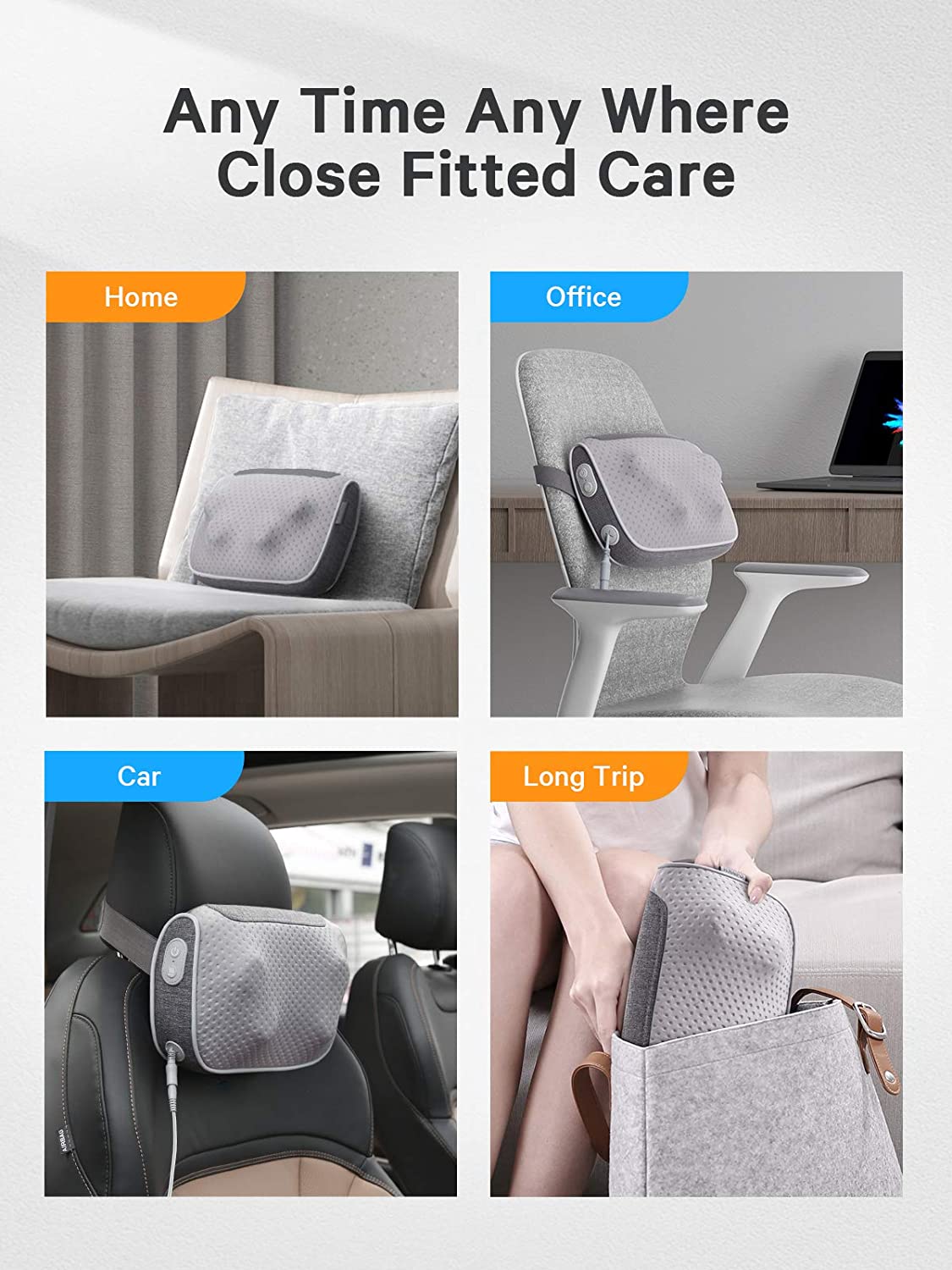 Shiatsu Massage Pillow with Heat--Wholesale--US - NAIPO