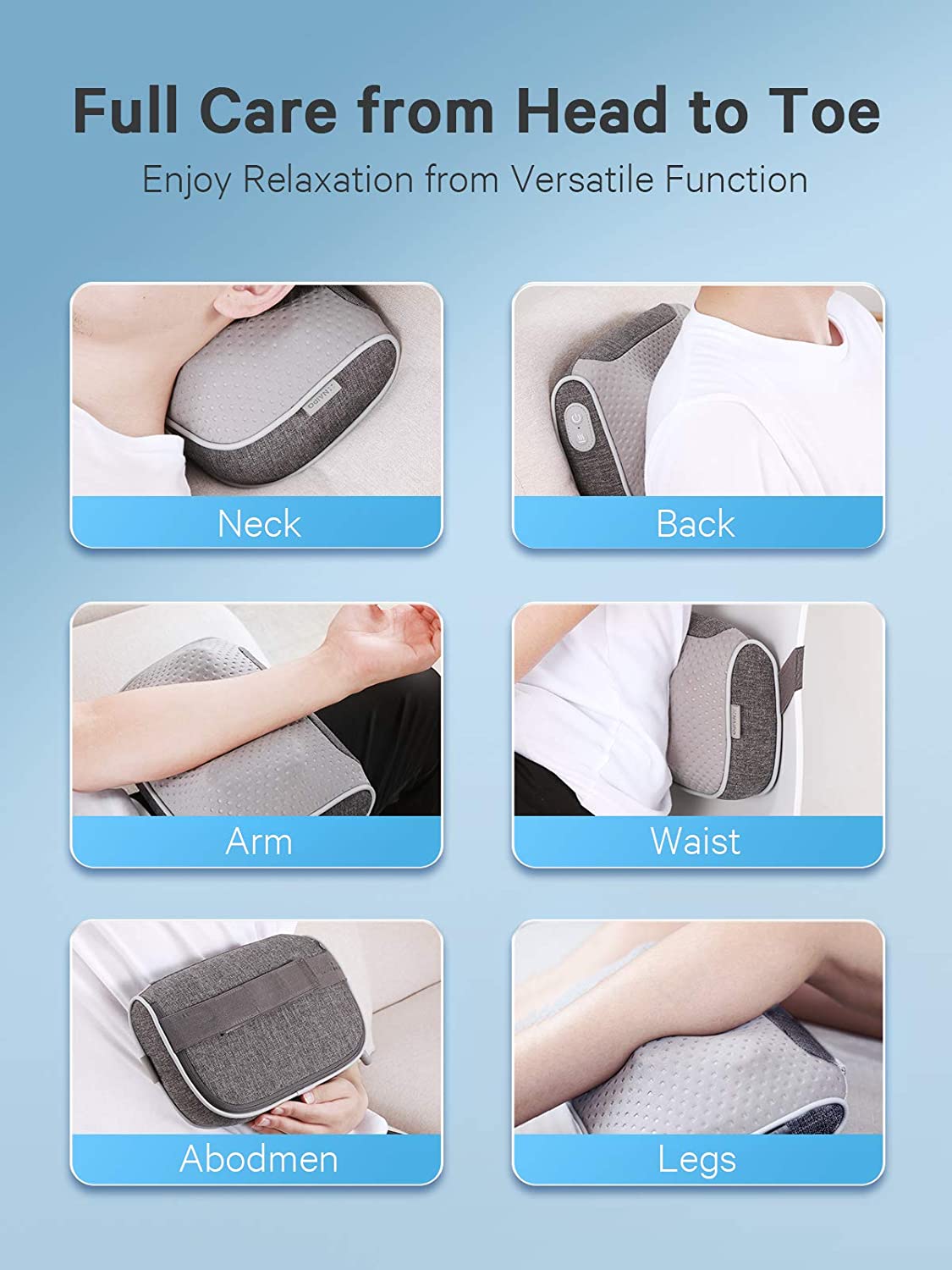 Shiatsu Massage Pillow with Heat--Wholesale--US - NAIPO
