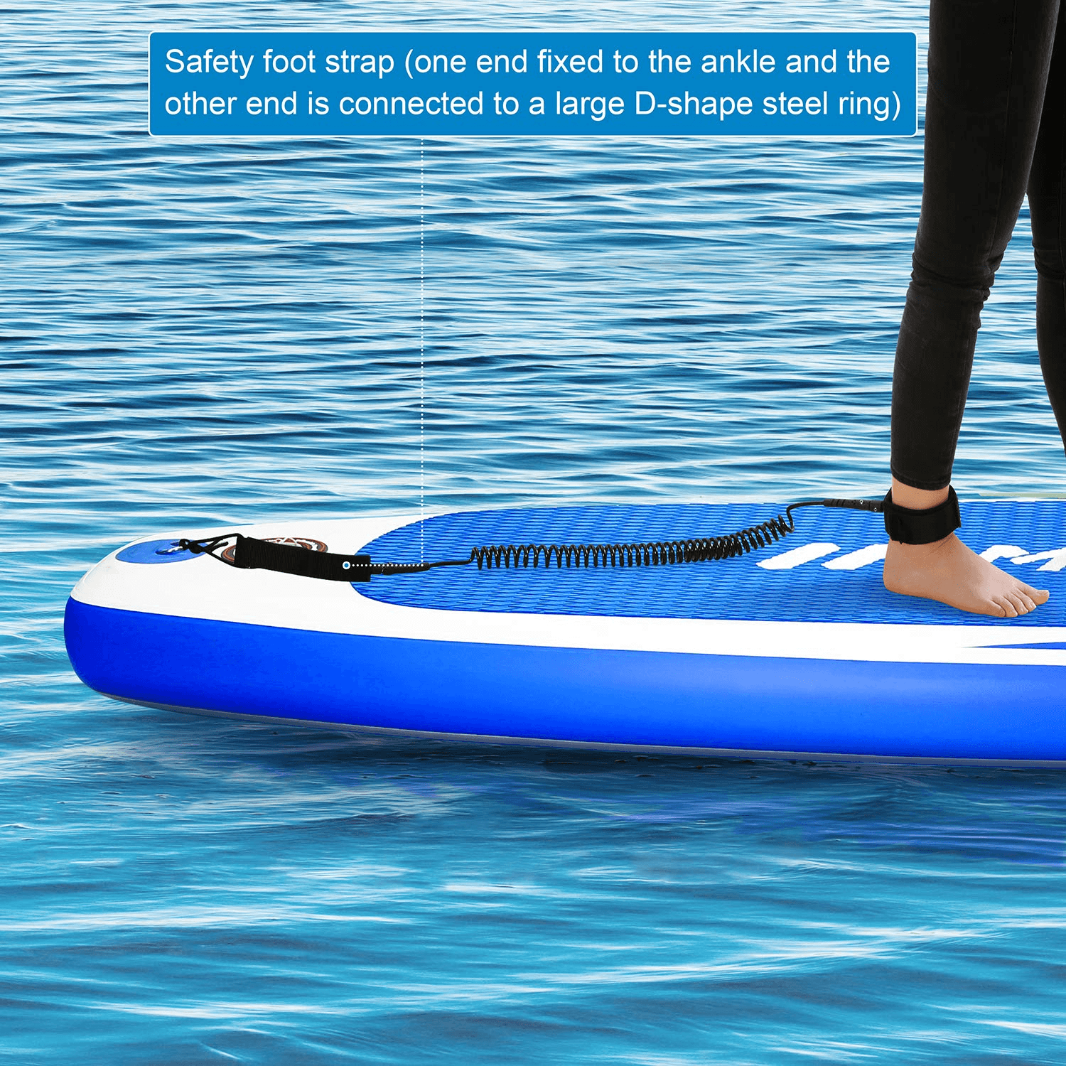 Stand Up Paddle Board Inflatable SUP W Stand-up Paddle Board Accessories Backpack Paddle Leash Pump Non-Slip Deck ISUP Fishing Yoga Rigid Solid 10'× 30" ×6'' Thick Adult & Youth & Kid--Wholesale--US - NAIPO