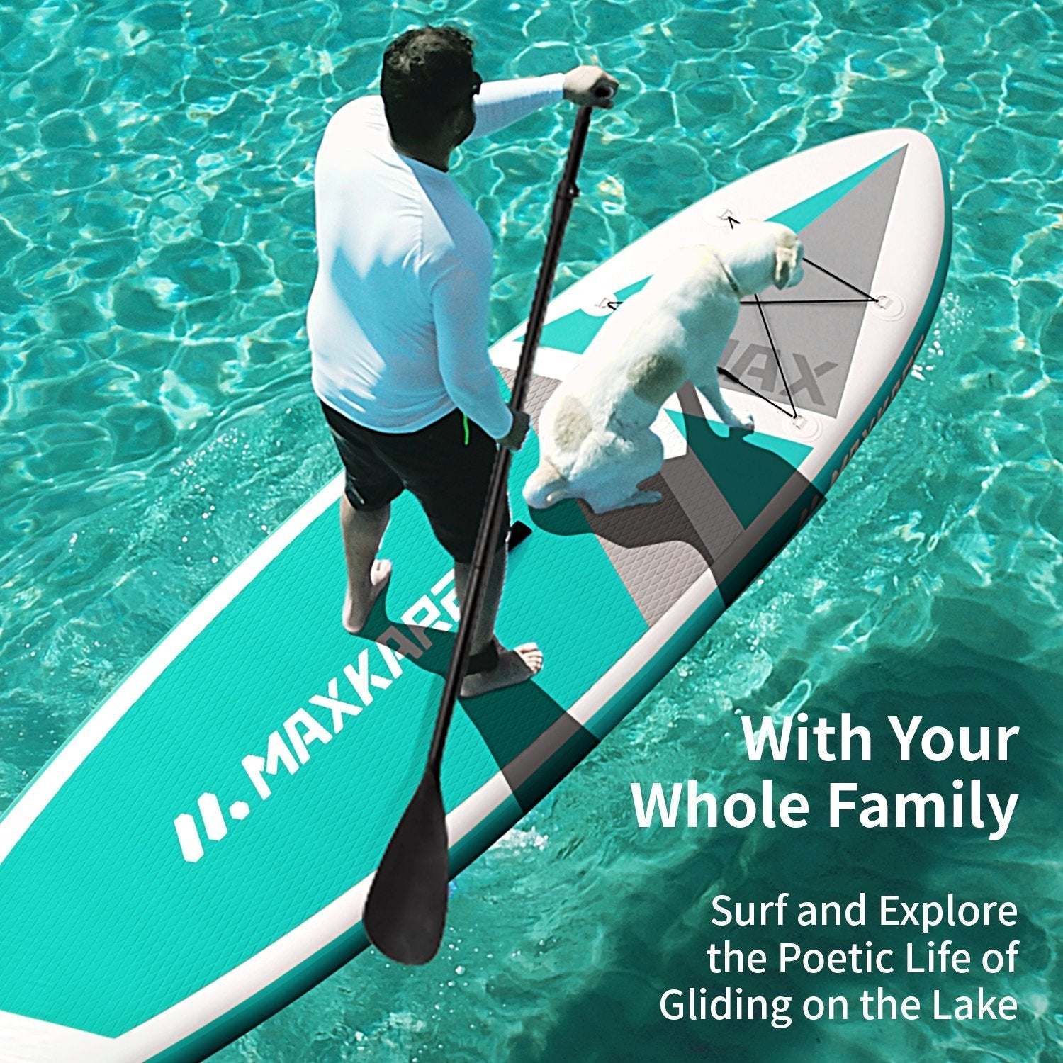 Stand Up Paddle Board Inflatable SUP with 10'30''6'' Premium Paddleboard & Bi-Directional Pump & Backpack Portable for Youth Adult Have Fun in River, Oceans and Lakes--Wholesale--US - NAIPO