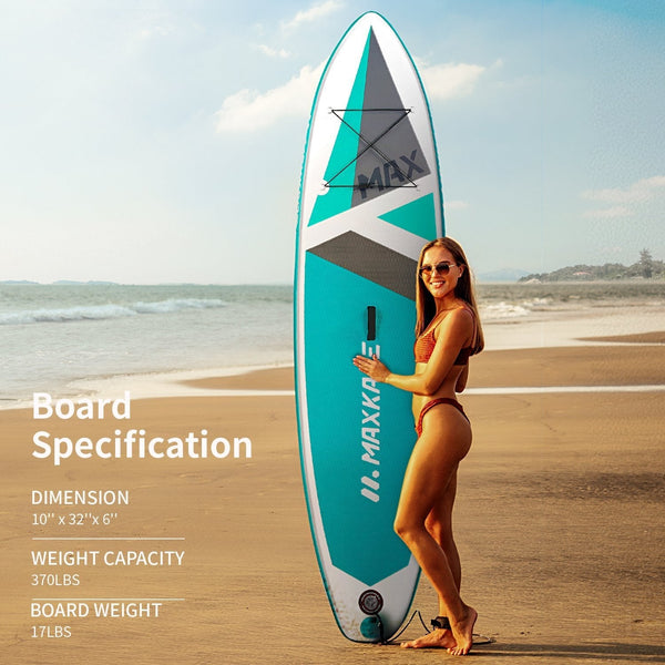 Stand Up Paddle Board Inflatable SUP with 10'30''6'' Premium Paddleboard & Bi-Directional Pump & Backpack Portable for Youth Adult Have Fun in River, Oceans and Lakes--Wholesale--US - NAIPO