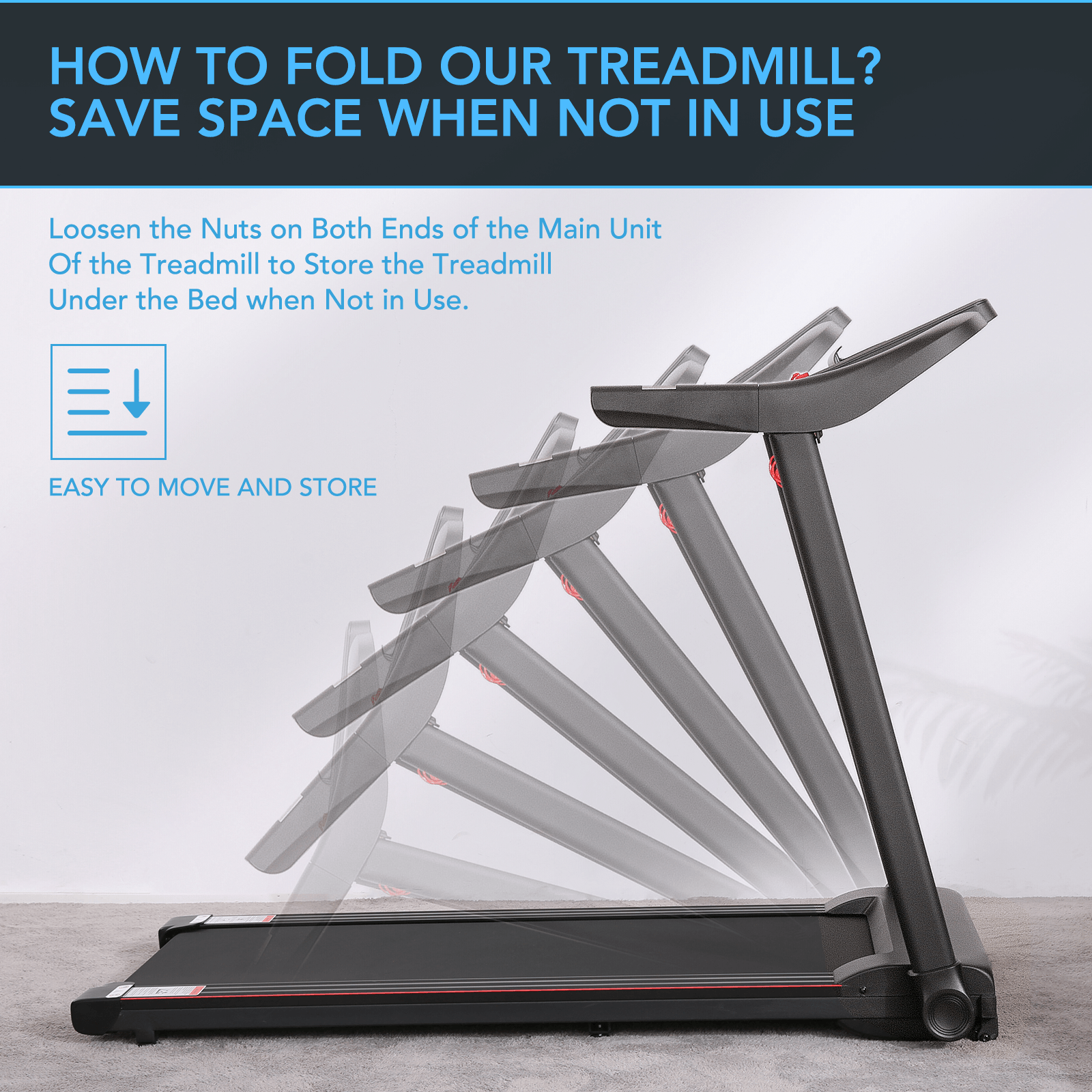 Voice Control Treadmill Bluetooth Running Machine - NAIPO