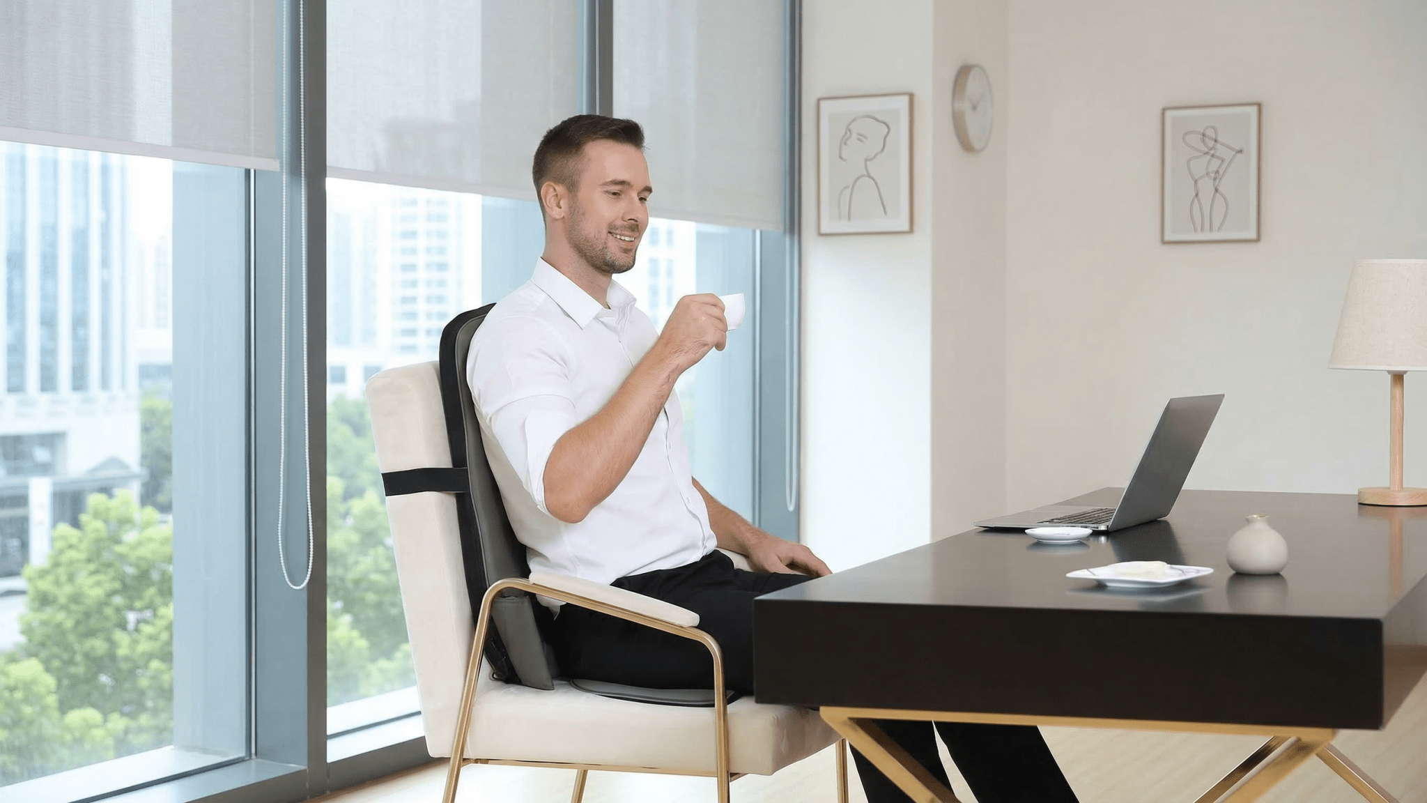 Desk Job Relief: Discover the Comfort of the MGBK-2606H Back Massager - NAIPO
