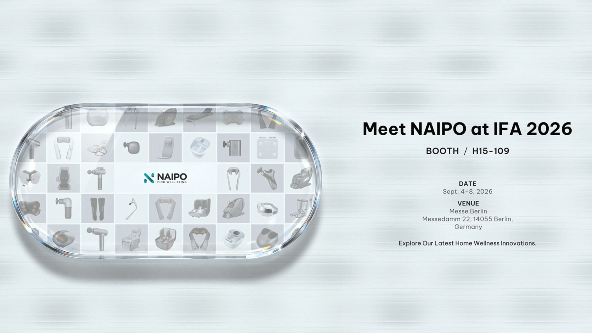 Experience Naipo at IFA 2026  | Home Wellness Innovations - NAIPO