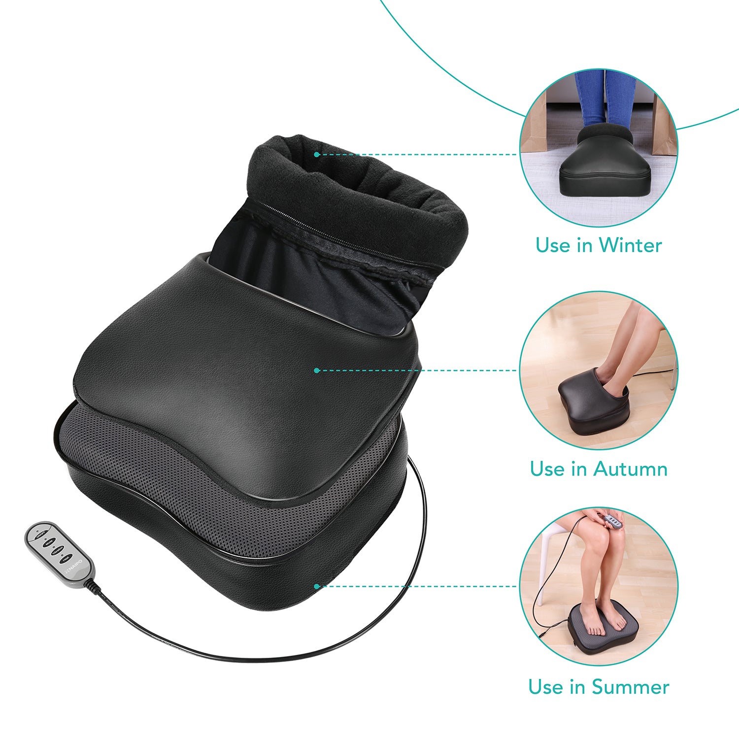 Masseur de pieds Shiatsu NAIPO MGF-1005 avec chaleur