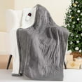 Electric Heated Blanket Throw 50" x 60", Fast Heating, Heated Blanket with 4 Hour Auto Off and 6 Heat Levels, Machine Washable - NAIPO