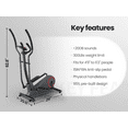 Elliptical machine for Home Use elliptical machine with Front Flywheel 264lbs pulse grips sensor - NAIPO