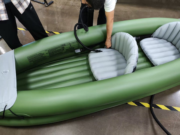 Inflatable Kayak Set and Accessory Kit w/ Pump - NAIPO