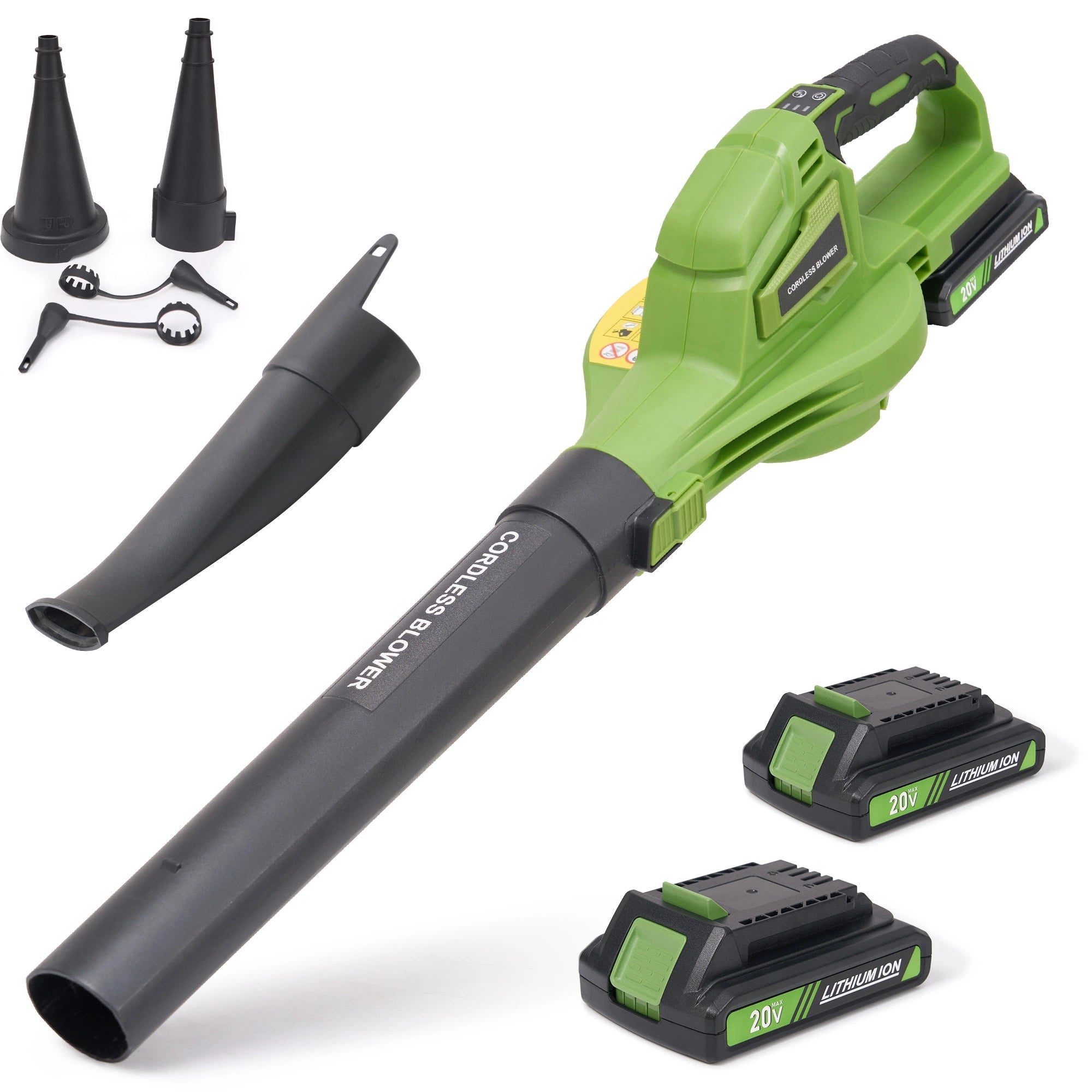 Leaf Blower Cordless with Battery and Charger, 14000 RPM 20V Handheld Lightweight Powerful Battery Operated Electric Leaf Blowers for Lawn Care, Patios Grass Clippings, Debris, Dust, Snow, Car Clean - NAIPO