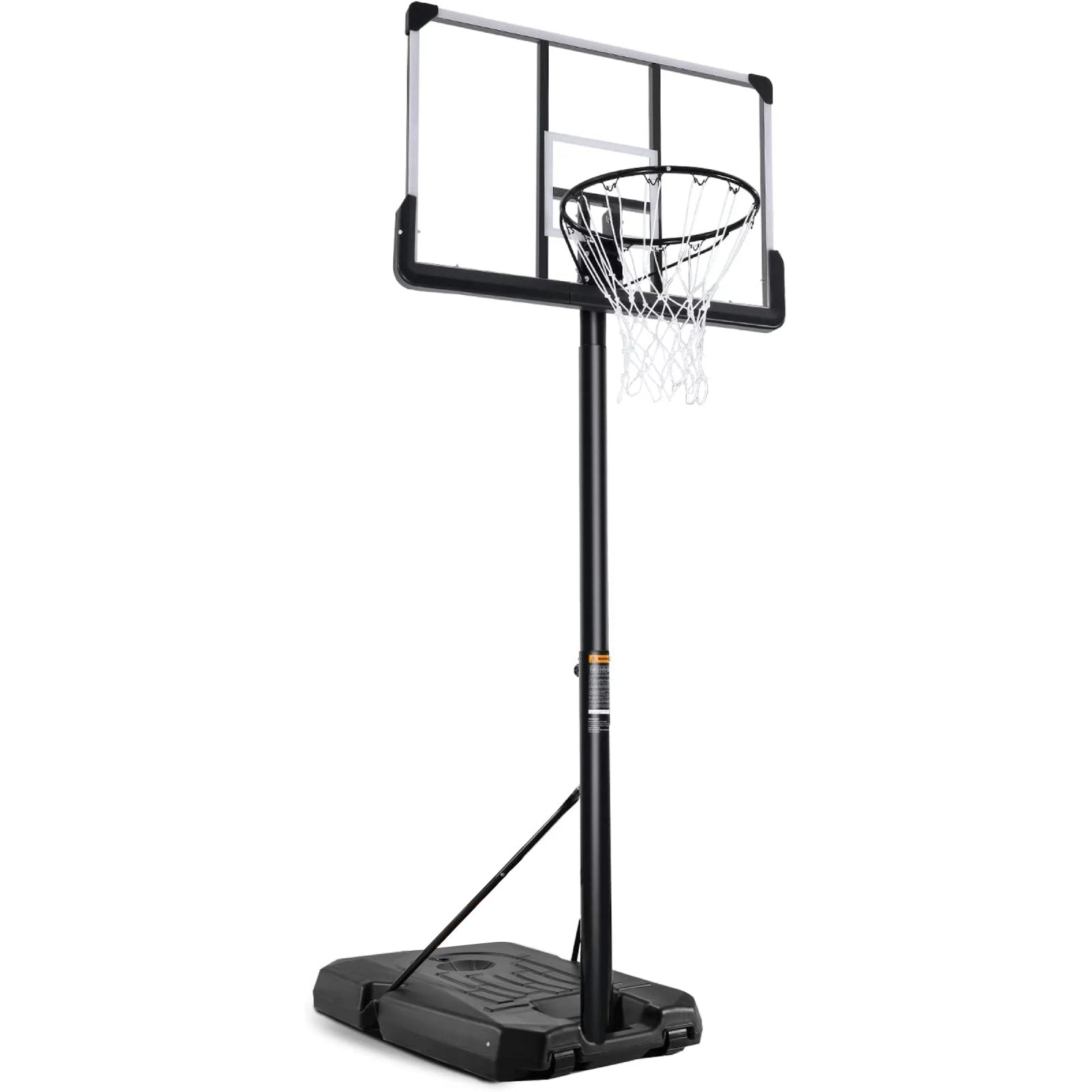 MaxKare 44” Basketball Hoop 6.5 ft to 10 ft Height Adjustable Basketball Goal System with Free Sandbag for Teenagers Adults outdoor Use - NAIPO