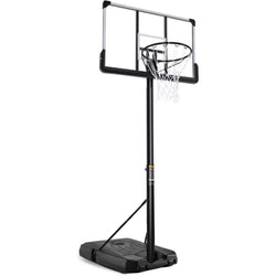 MaxKare 44” Basketball Hoop 6.5 ft to 10 ft Height Adjustable Basketball Goal System with Free Sandbag for Teenagers Adults outdoor Use - NAIPO