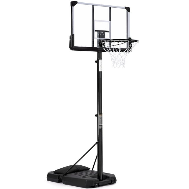 MaxKare 44”Basketball Hoop 6.5 ft to 10 ft Height Adjustable Portable Basketball&nbsp;Goal System with Quick Adjustment for Teenagers Adults indoor/outdoor Use - NAIPO