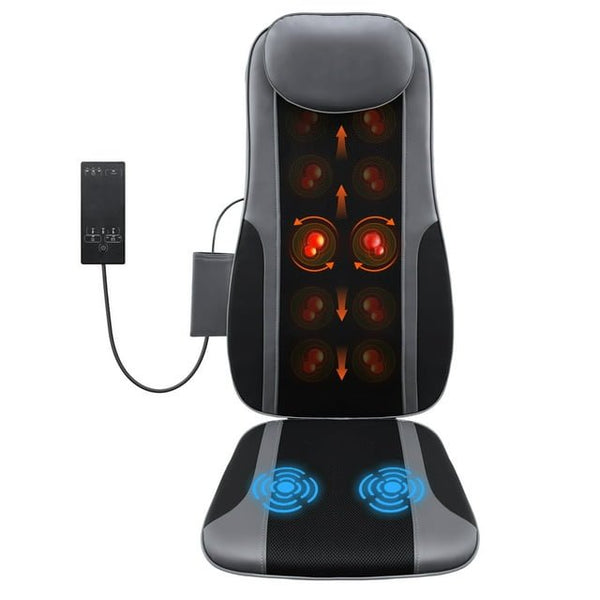 MaxKare Shiatsu Massage Cushion with Soothing Heat,Deep-Kneading Massage, Height Adjustable Back Massager for Pain & Stress Relief For Home Office Chair, Gift For Family - NAIPO