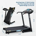 MaxKare Treadmill with Auto Incline Folding Treadmill 12Level Incline 2.5 Horse Power 15 Preset for Home Use 8.5 mph Range - NAIPO