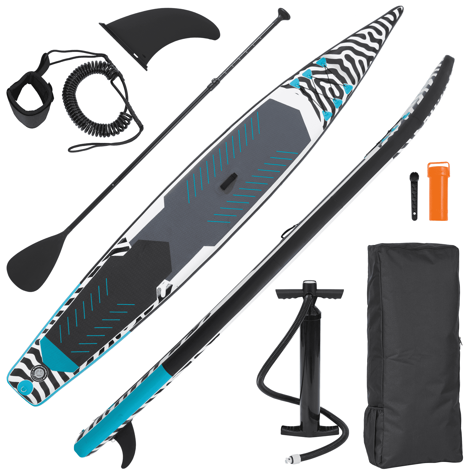 Naipo 14FT Inflatable Paddle Board Racing Stand Up Touring Board Backpack Durable for Youth Adult Premium SUP Accessories - NAIPO