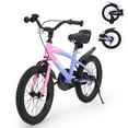 Naipo 16” Kids Bike for Boys and Girls with Kickstand, Training Wheels & Dual Brakes – Gradient Purple - NAIPO