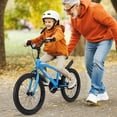 Naipo 18" Kids Bike Girls and Boys Blue Bicycles with Removable Training Wheels - NAIPO