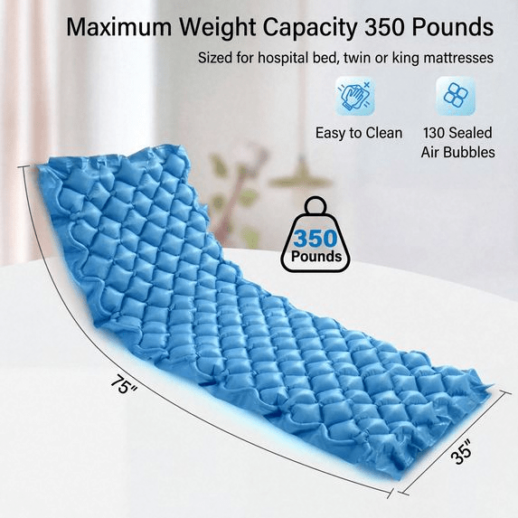 Naipo Alternating Air Pressure Mattress Pad, Medical Anti-Bedsore Air Mattress for Hospital Bed and Home Use - NAIPO