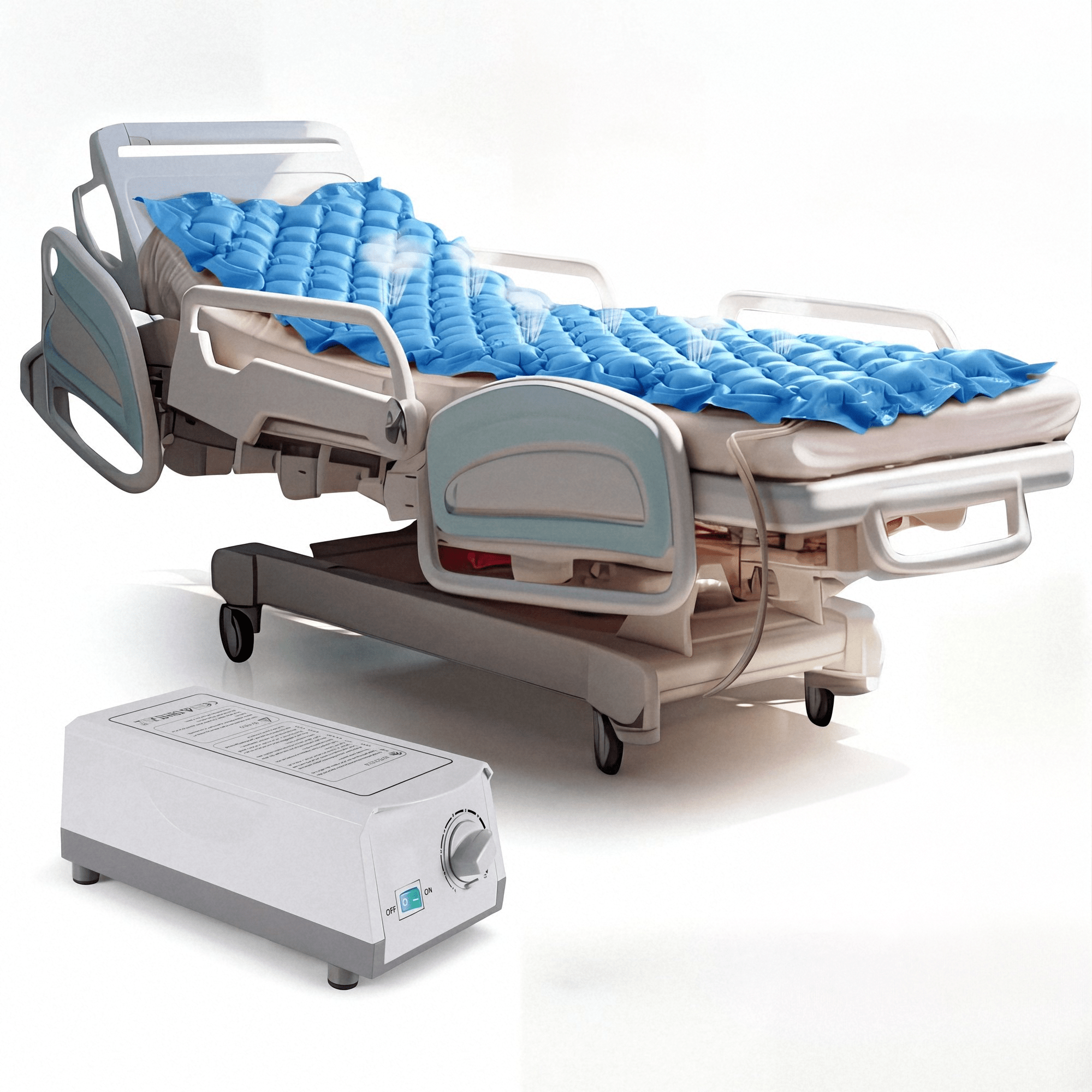 Naipo Alternating Air Pressure Mattress Pad, Medical Anti-Bedsore Air Mattress for Hospital Bed and Home Use - NAIPO