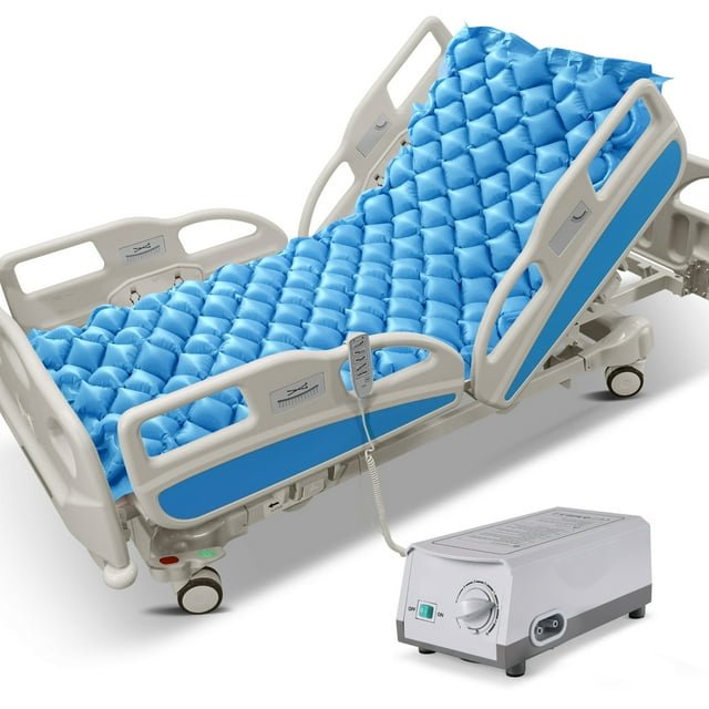 Naipo Alternating Air Pressure Mattress Pad, Medical Grade Relief Ulcer Bed Sores Air Mattress for Hospital Bed and Home Use