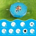 Naipo Blue 10FT Circular Swimming Pool 10FT*2.5FT Above Ground Swimming Pool with Free Filter Pump for Adults Teen - NAIPO